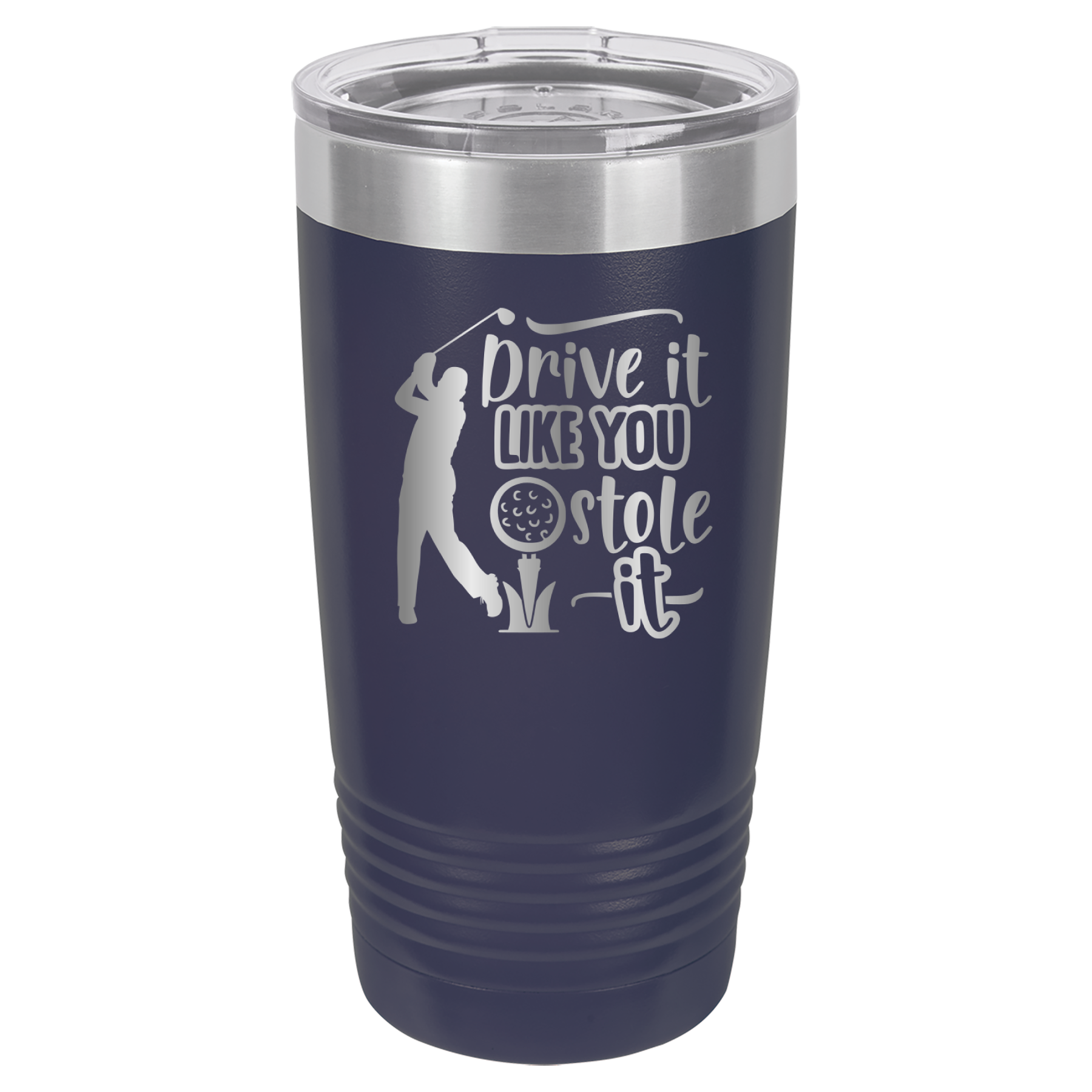 Drive It Like You Stole It (Male) - 20oz Polar Camel Tumbler - Golf - Navy image