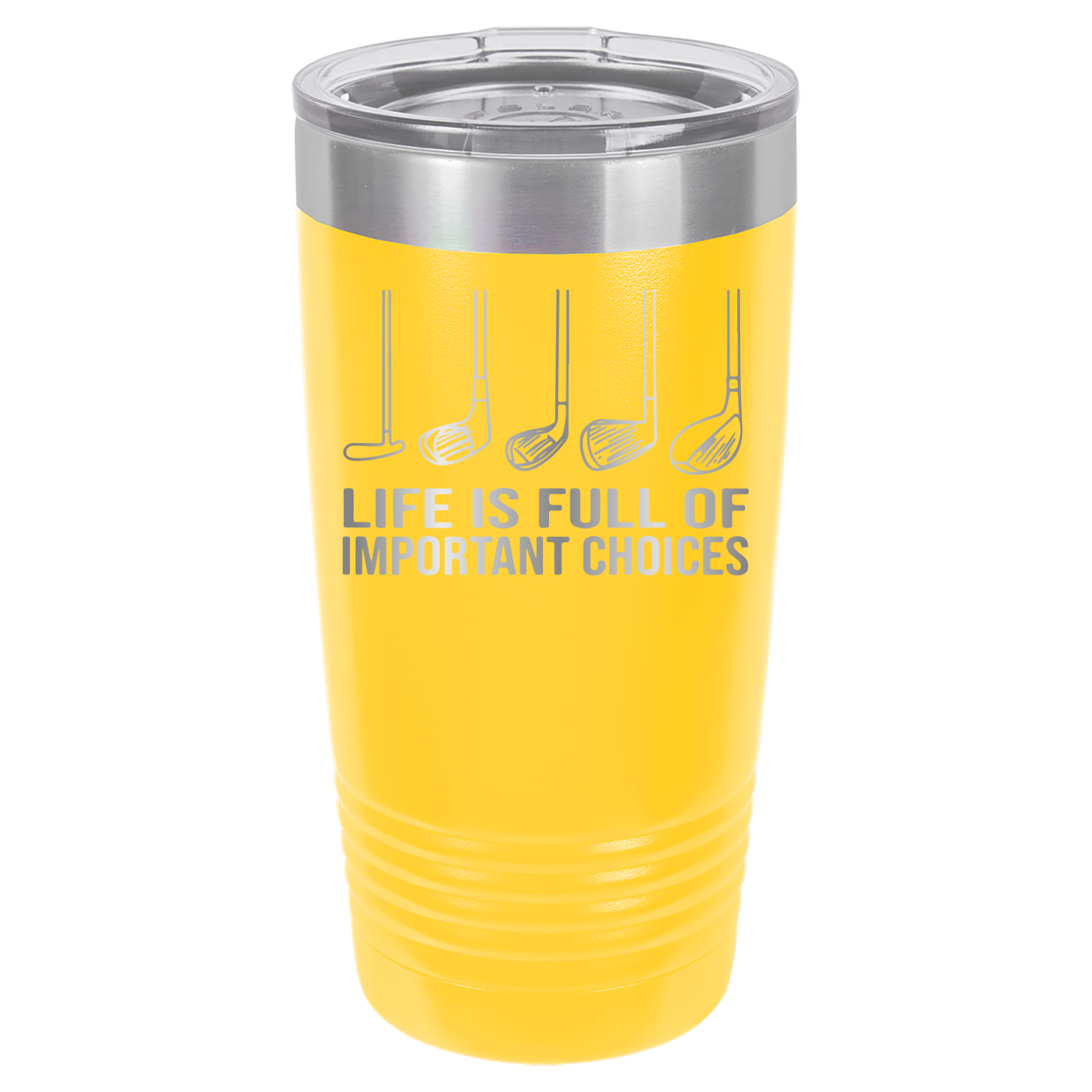 Life Is Full of Important Choices - Golf - 20oz Polar Camel Tumbler image 2