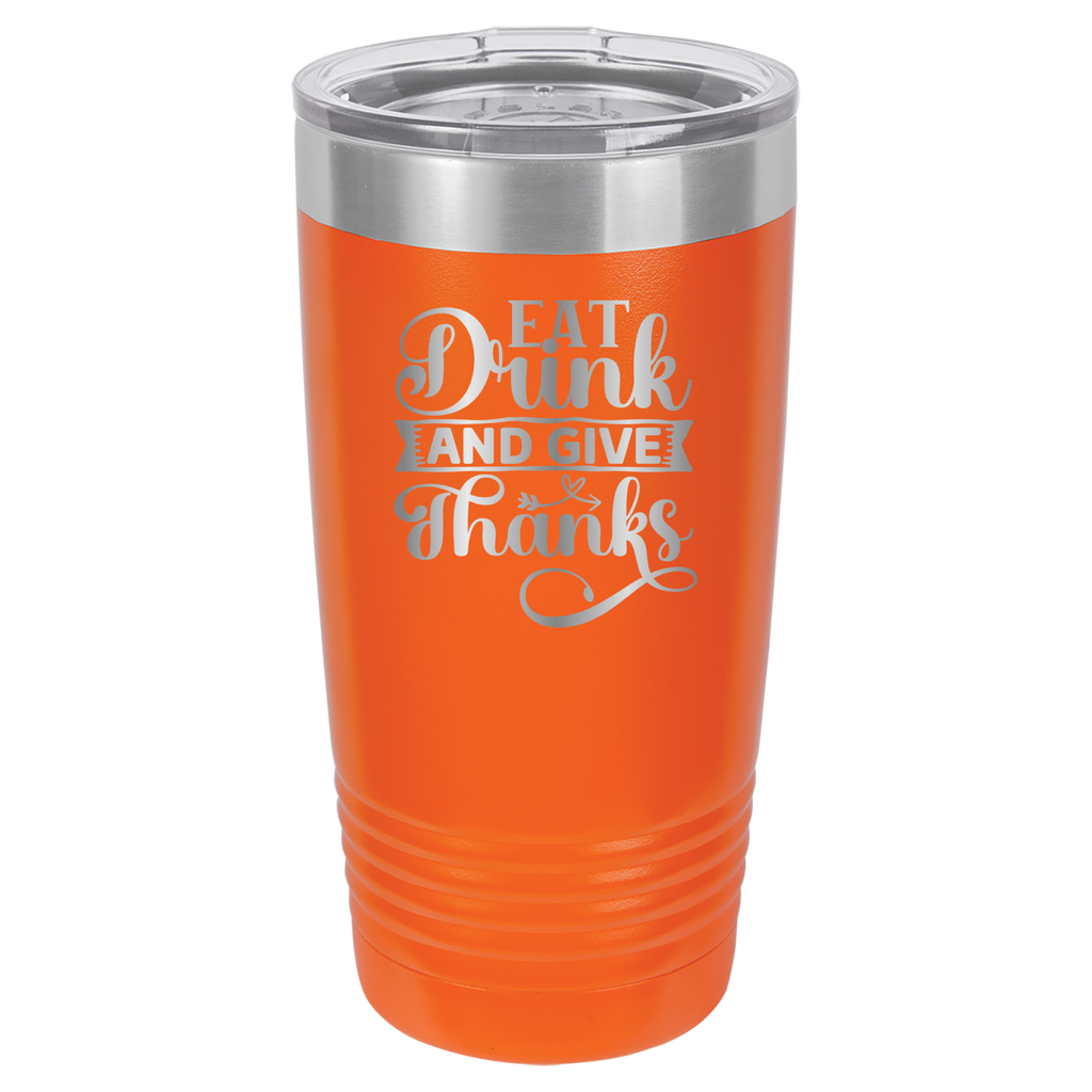 Eat, Drink, Give Thanks - 20oz Polar Camel Tumbler image 7