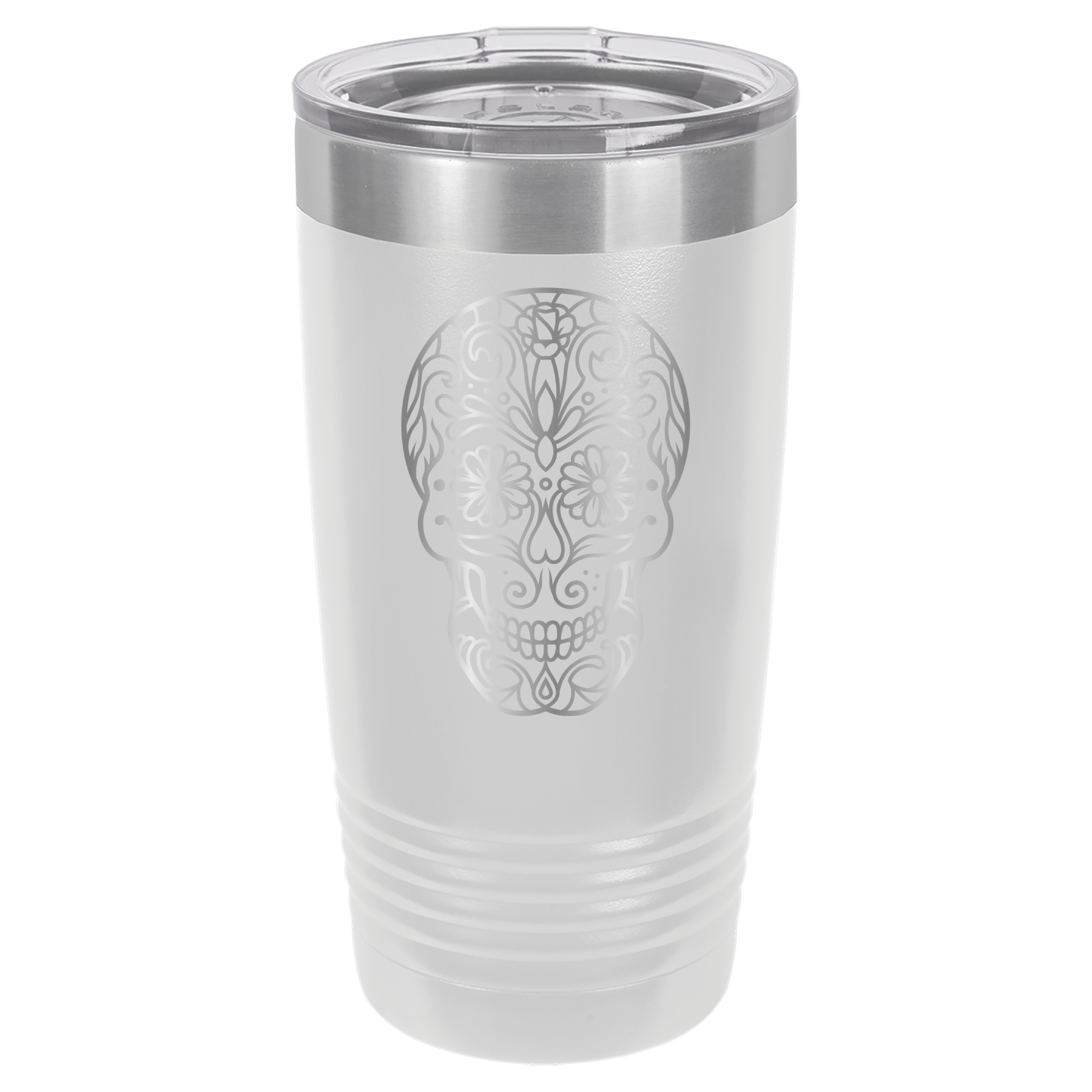 Sugar Skull - 20oz Polar Camel Tumbler - White image