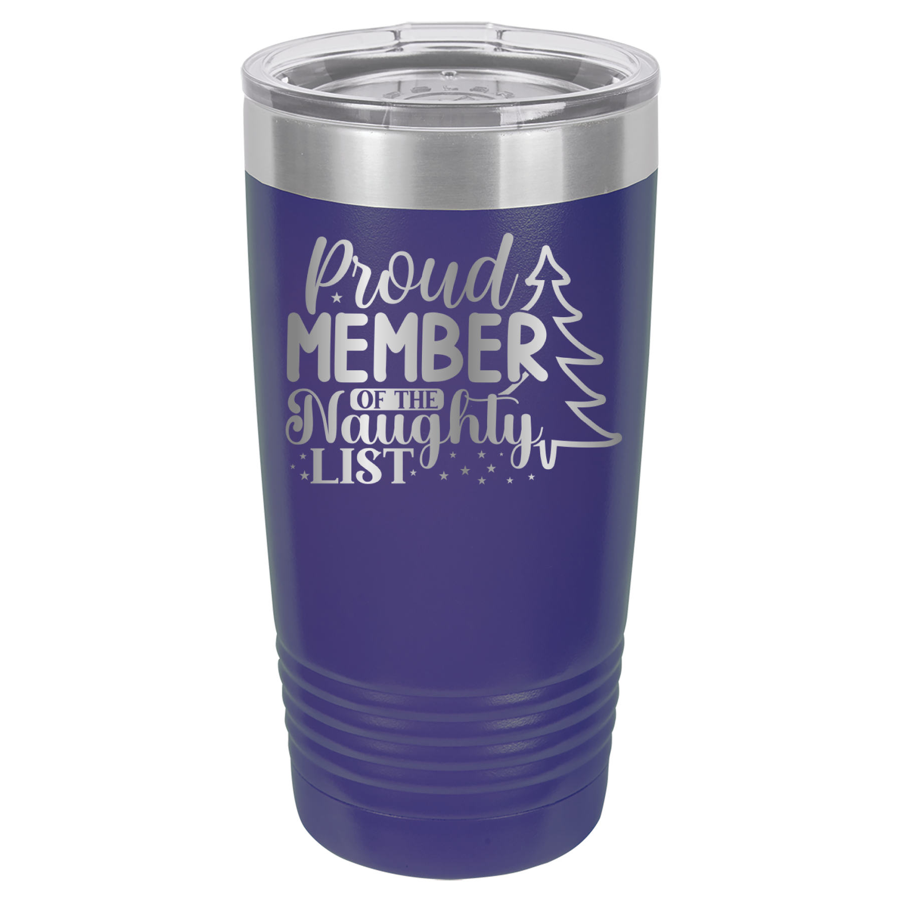 Proud Member of the Naughty List - 20oz Polar Camel Tumbler - Purple image