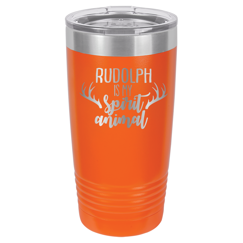 Rudolph Is My Spirit Animal - 20oz Polar Camel Tumbler image 11