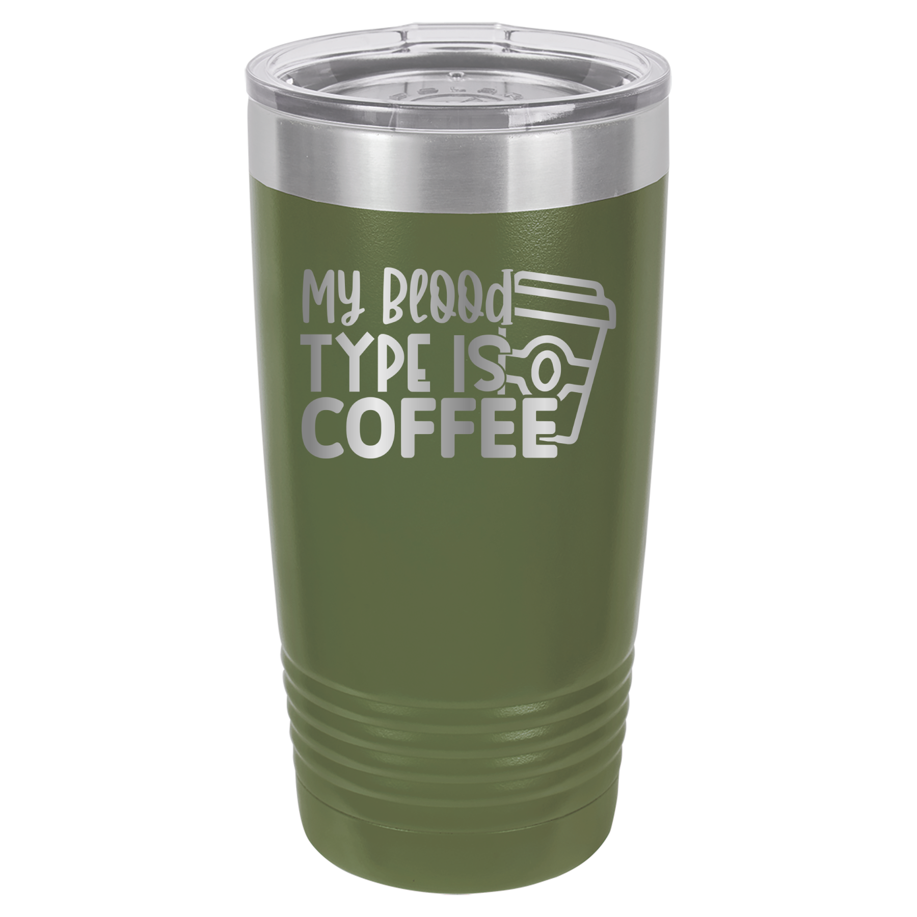 My Blood Type Is Coffee - 20oz Polar Camel Tumbler image 8