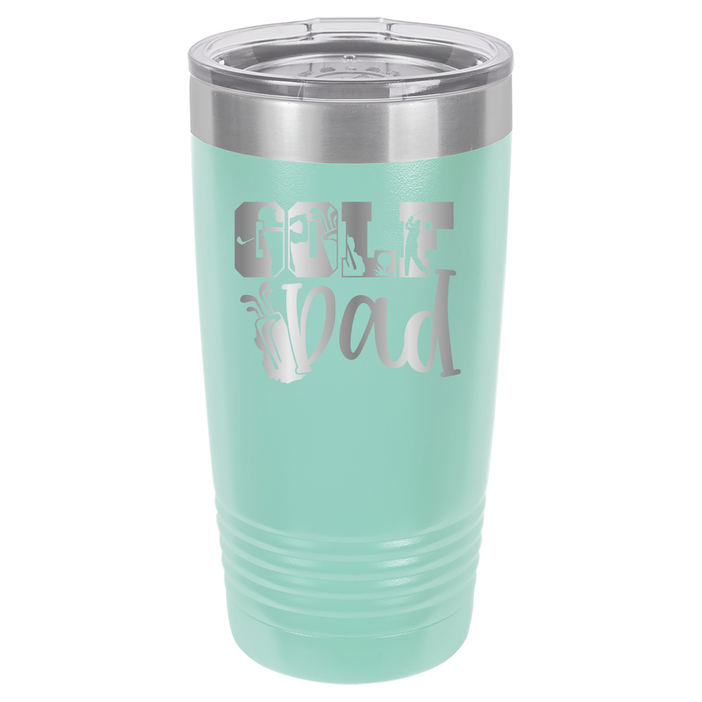 Golf Dad - 20oz Polar Camel Tumbler - Teal image