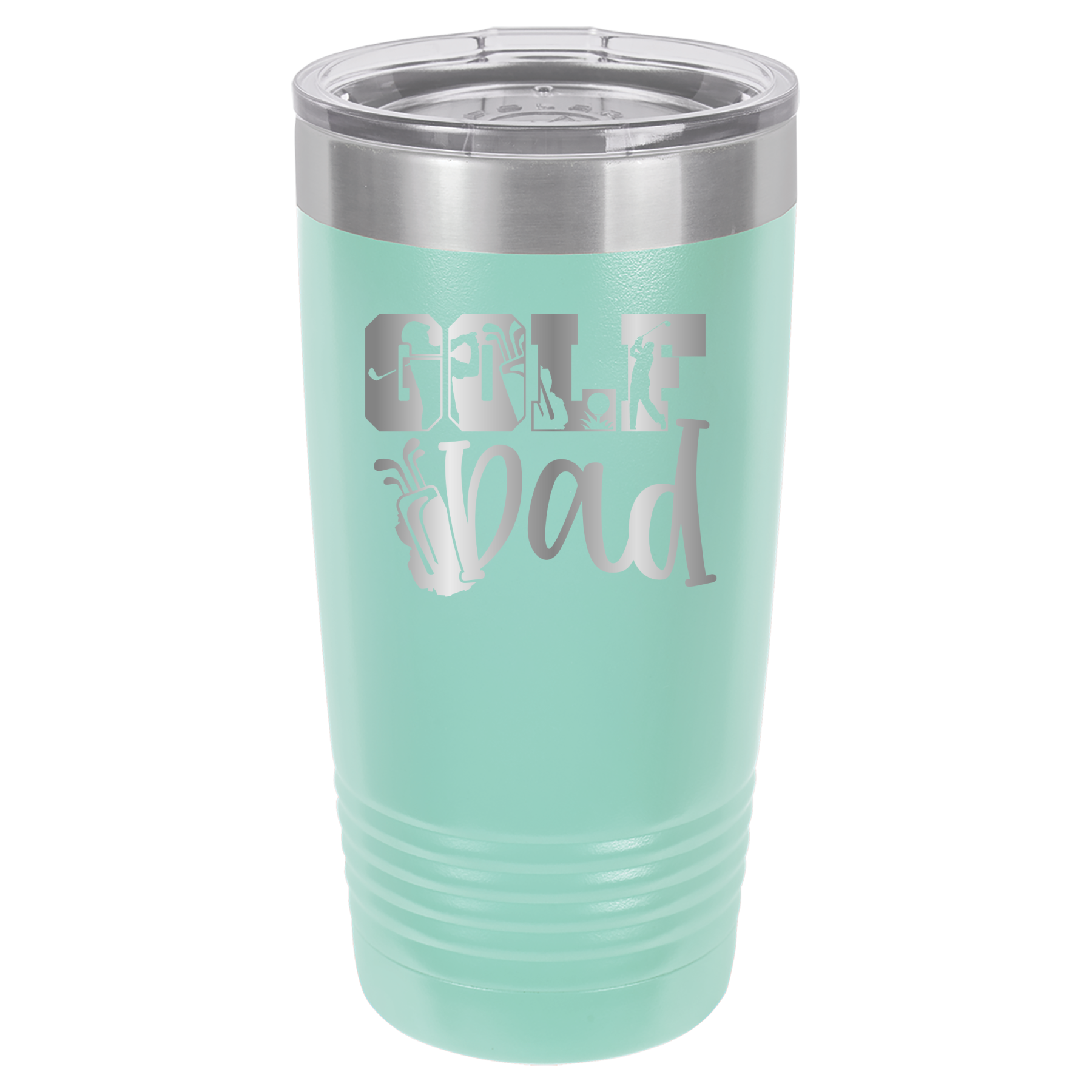 Golf Dad - 20oz Polar Camel Tumbler - Teal image