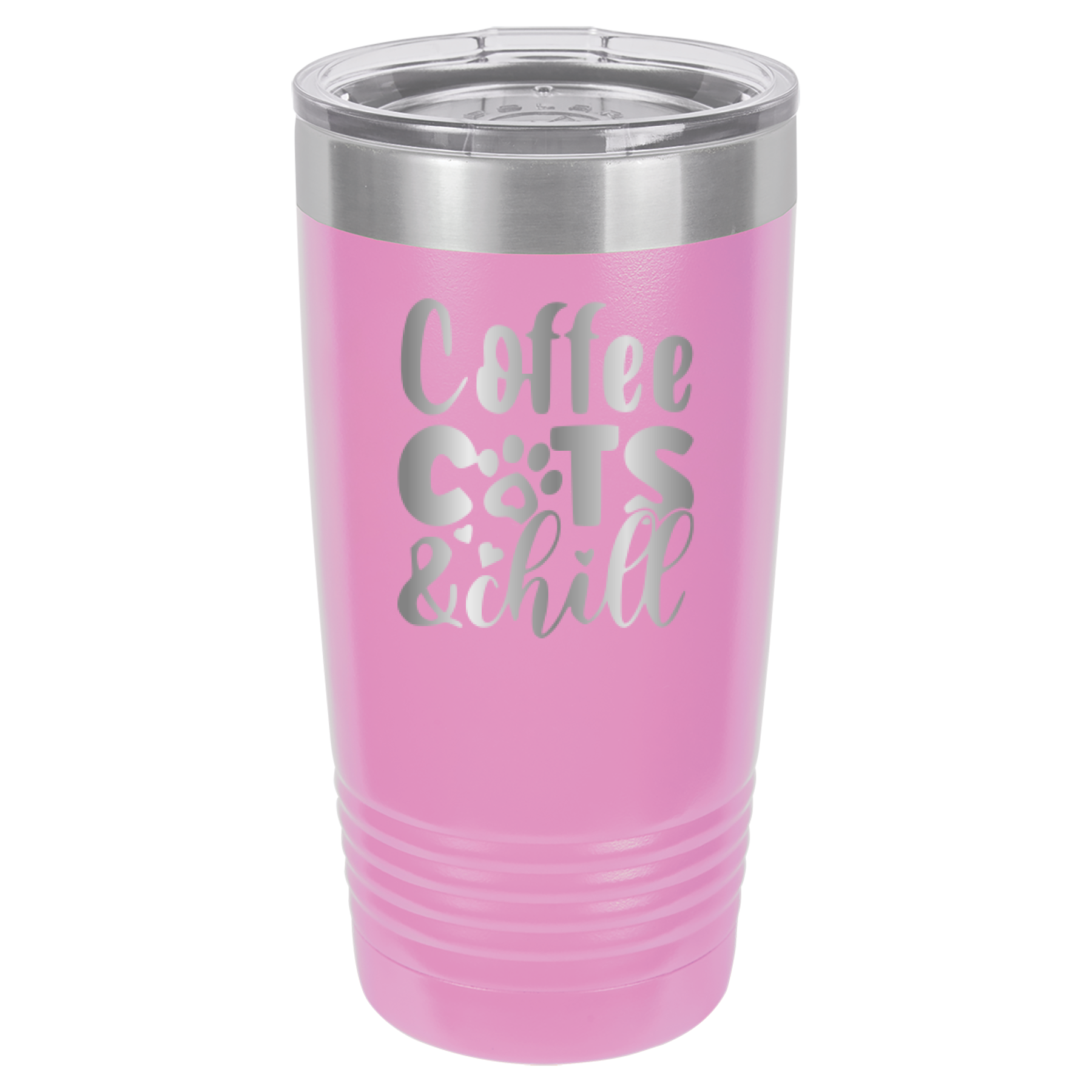 Coffee, Cats, And Chill - 20oz Polar Camel Tumbler image 9