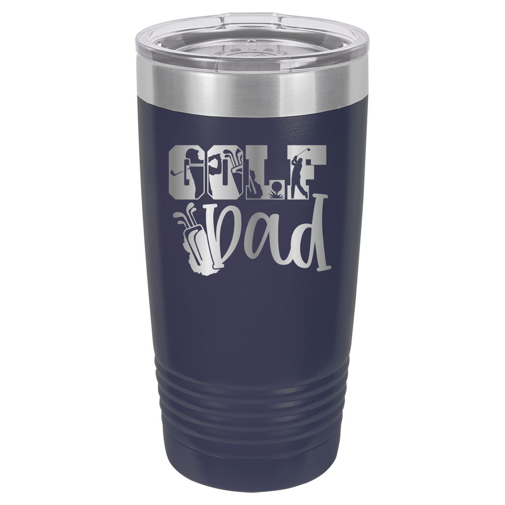 Golf Dad - 20oz Polar Camel Tumbler - Navy image