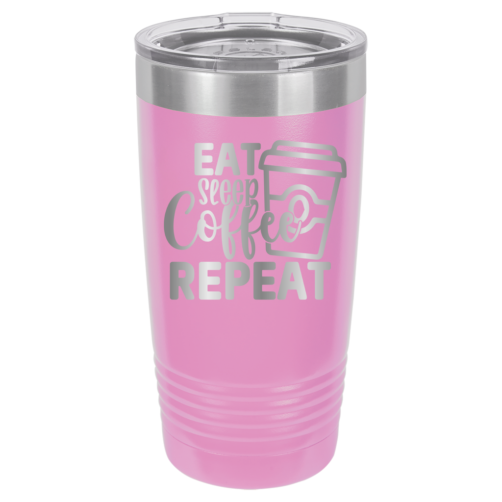 Eat, Sleep, Coffee, Repeat - 20oz Polar Camel Tumbler - For Coffee Lovers! image 11
