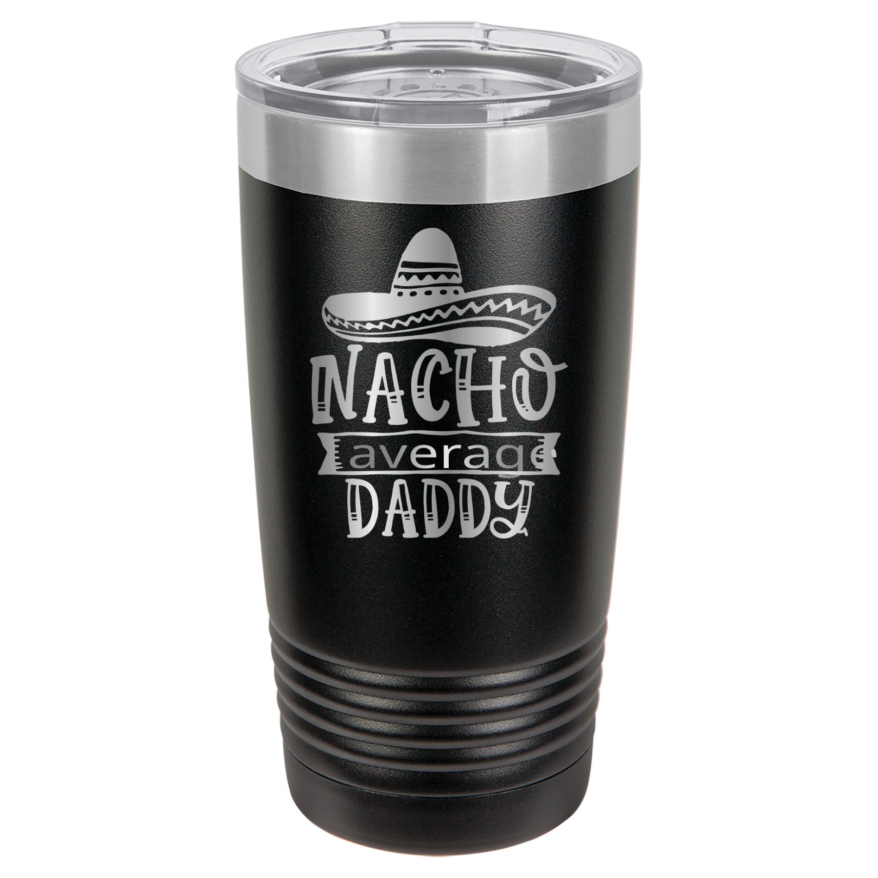 Nacho Average Daddy - 20oz Polar Camel Tumbler - Black image