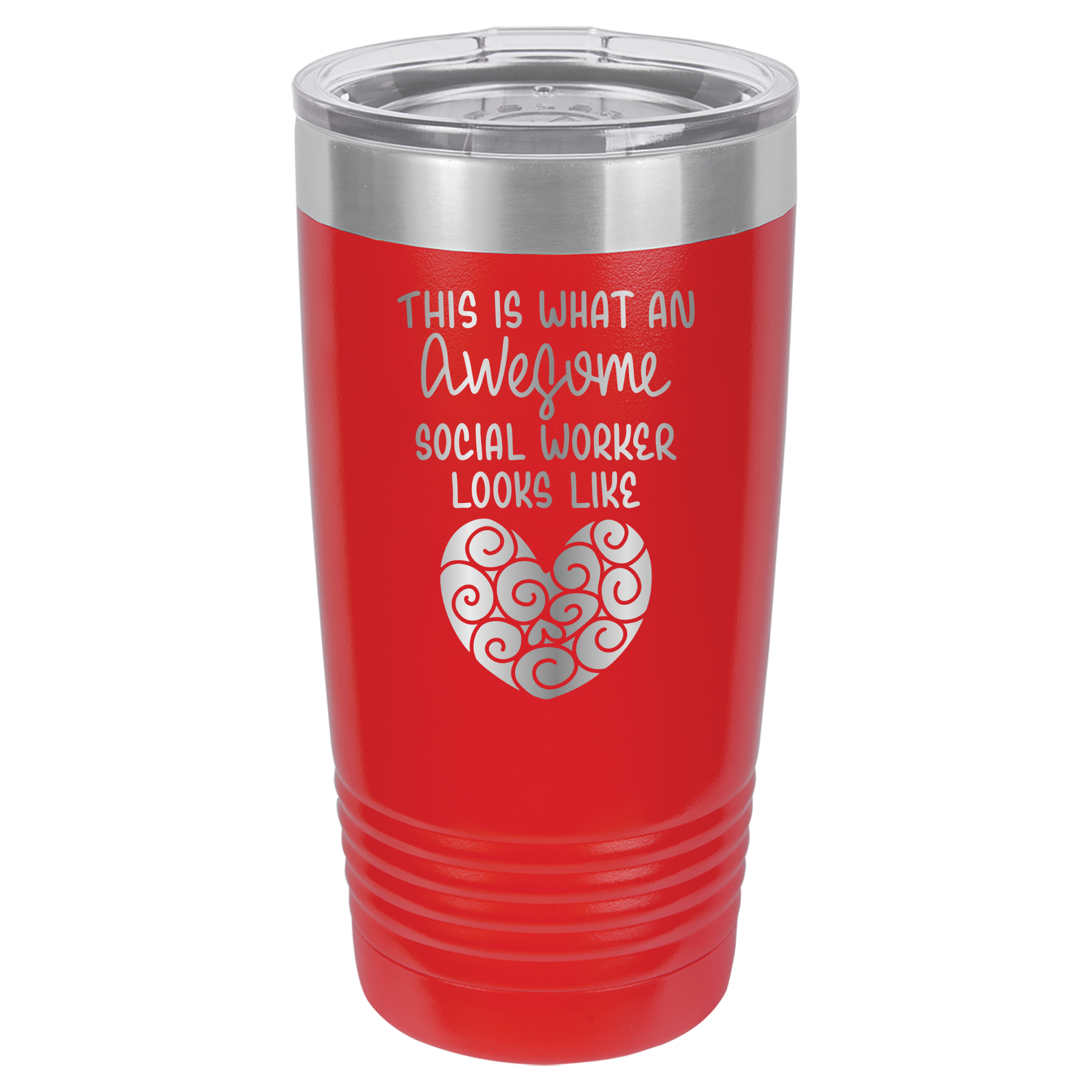 This Is What An Awesome Social Worker Looks Like - 20oz Polar Camel Tumbler image 1