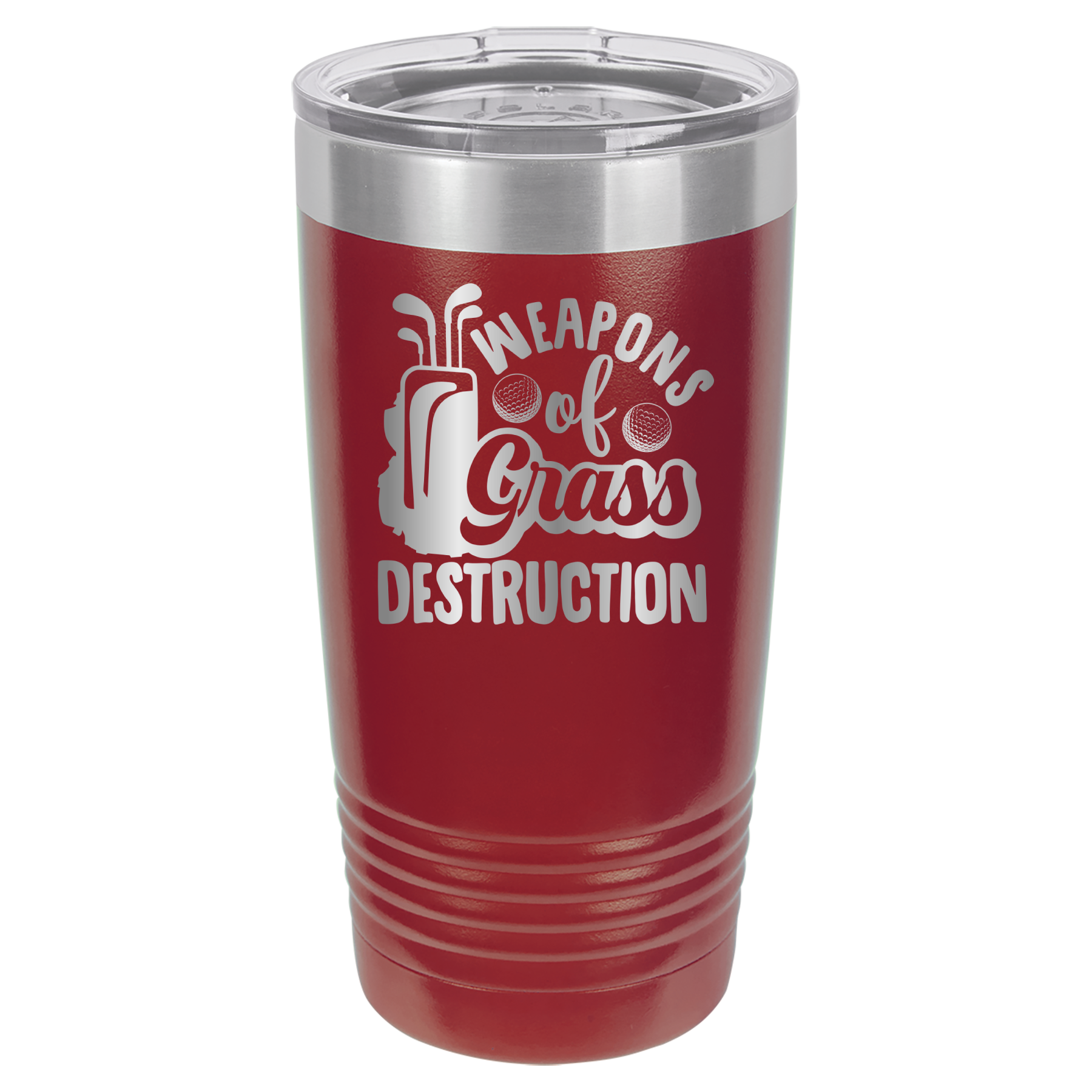 Weapons of Grass Destruction - Golf - 20oz Polar Camel Tumbler - Maroon image