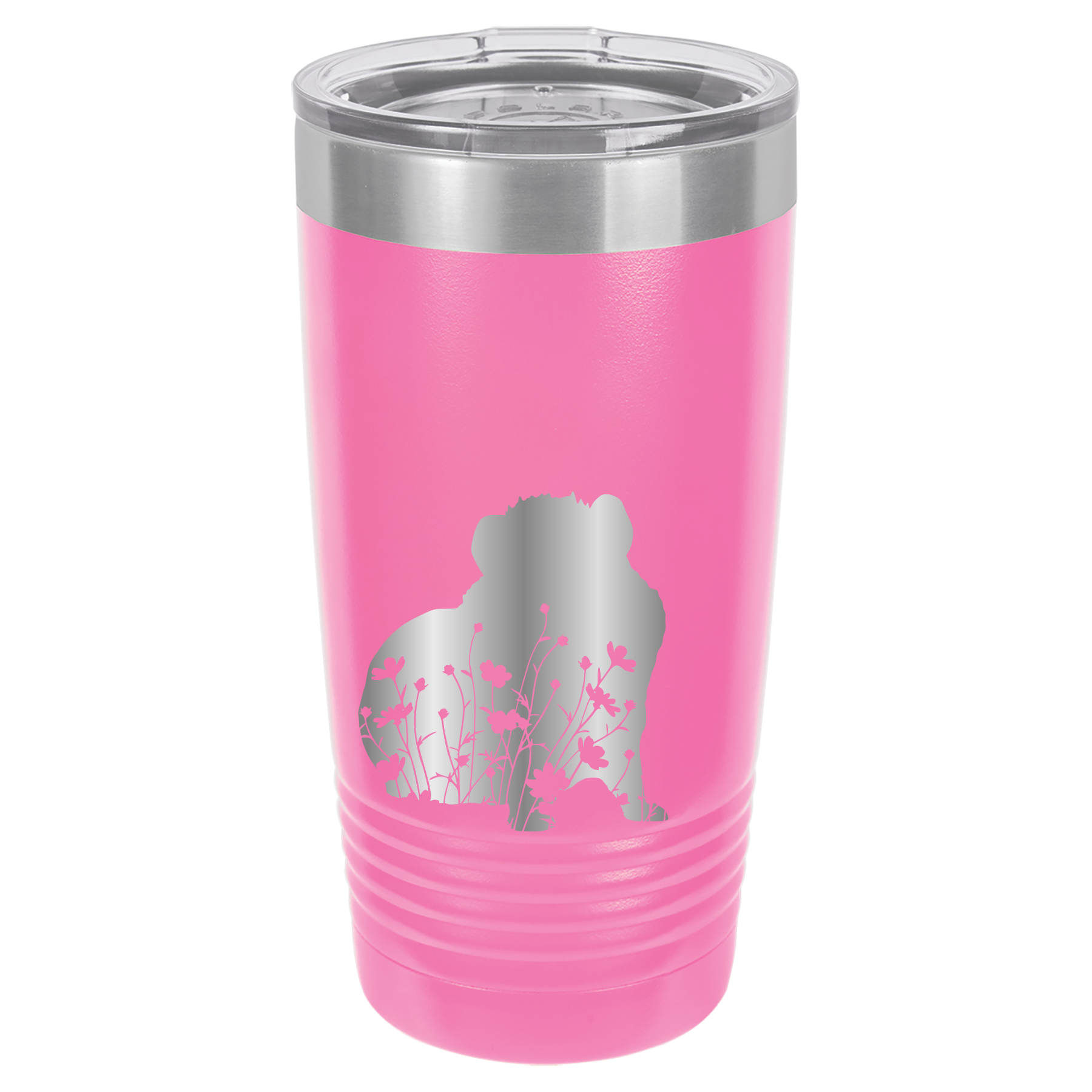 Floral Guinea Pig Design - 20oz Polar Camel Tumbler image 6