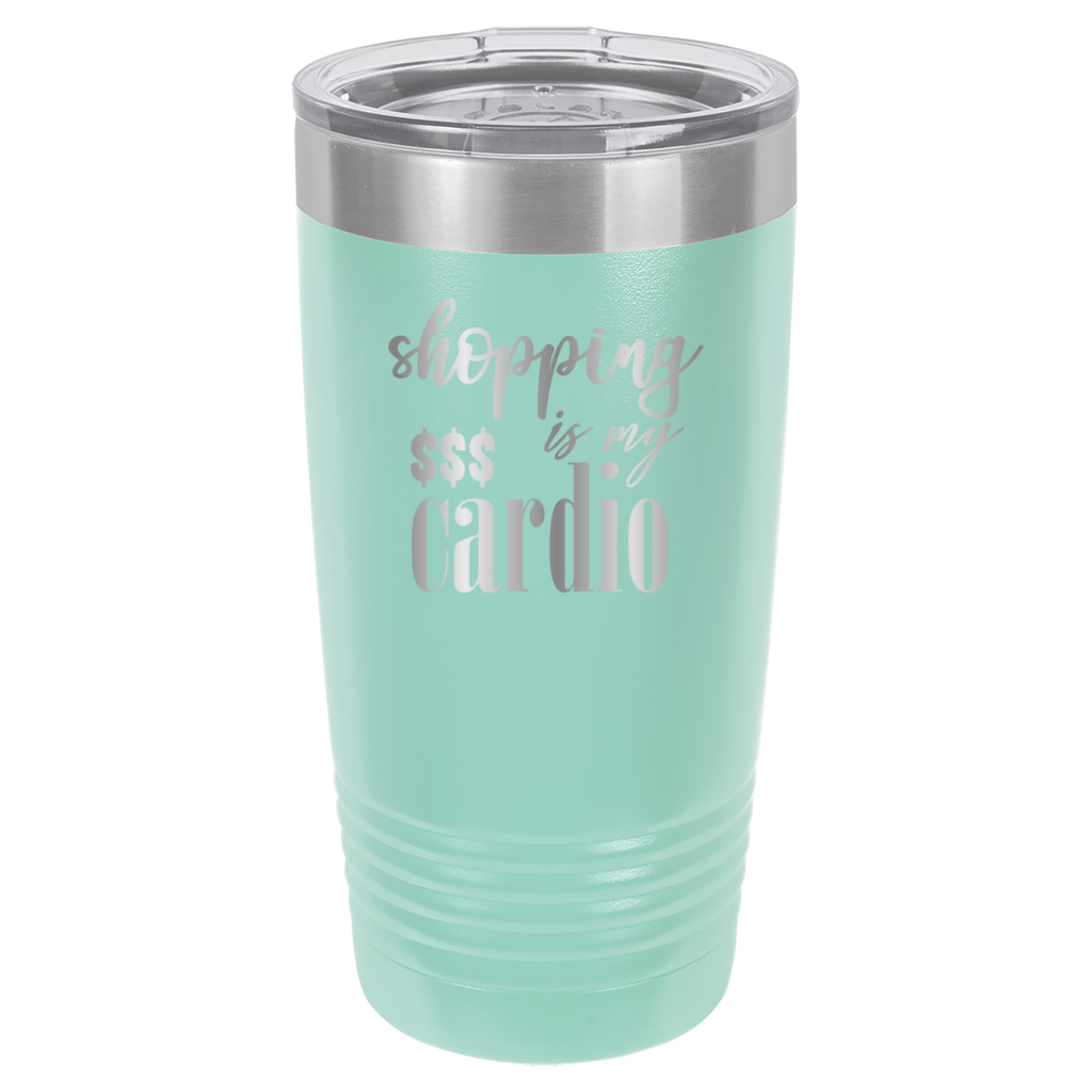 Shopping Is My Cardio - 20oz Polar Camel Tumbler image 15