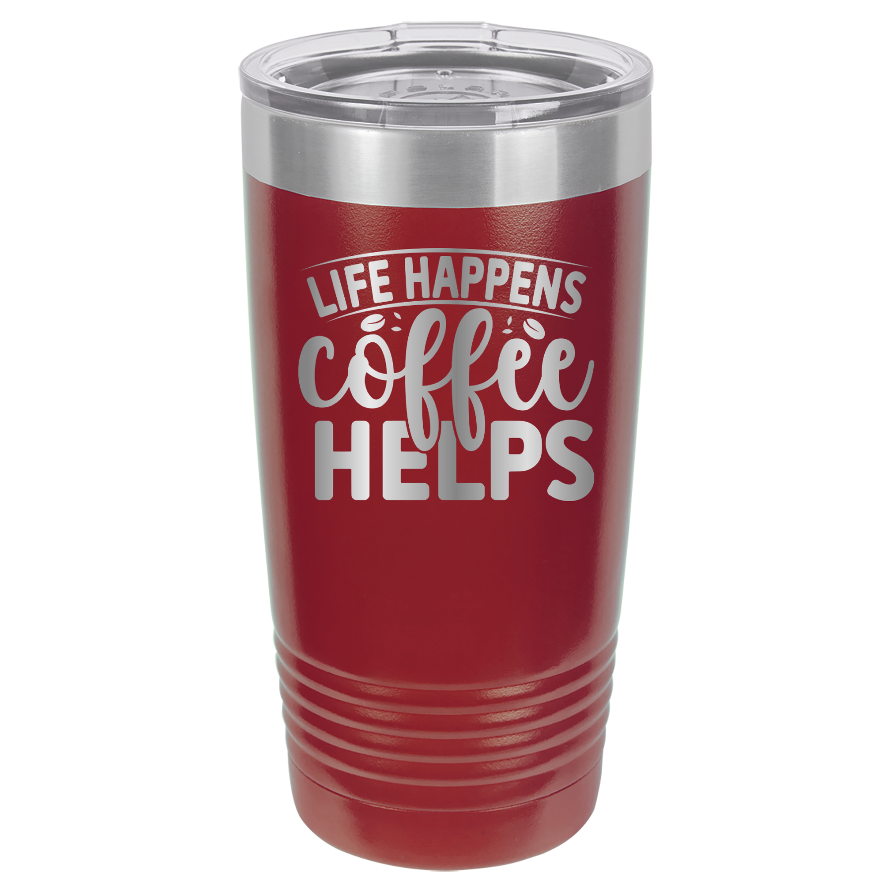 Life Happens Coffee Helps - 20oz Polar Camel Tumbler image 0