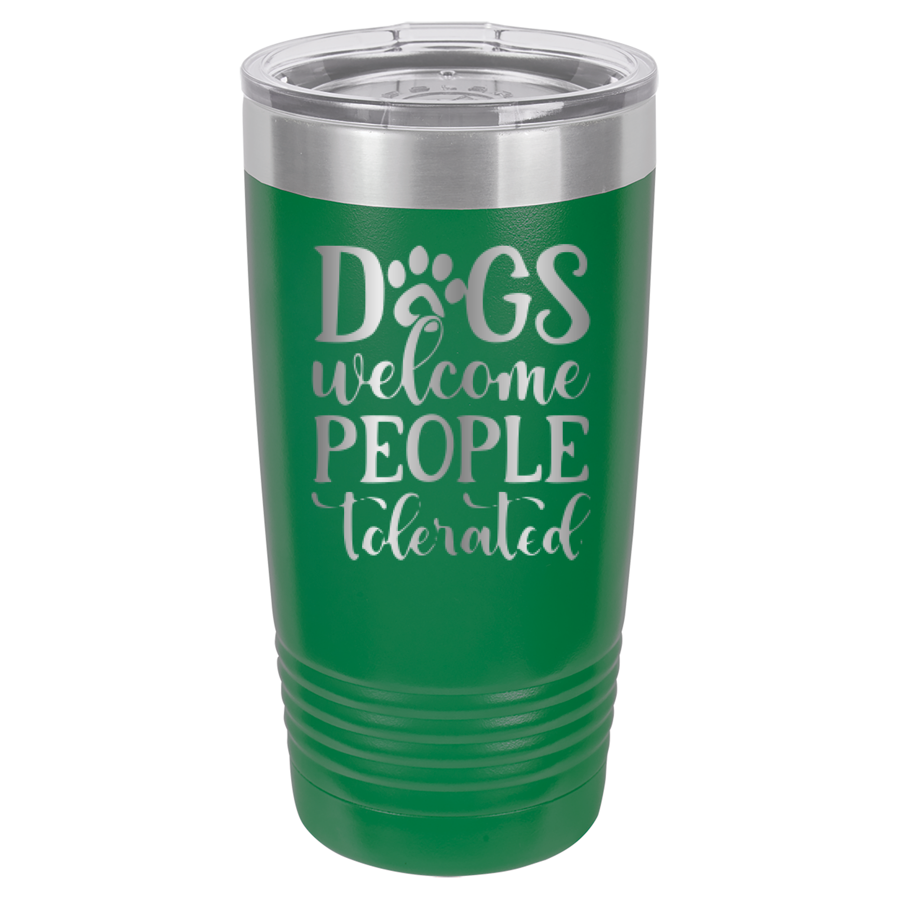 Dogs Welcome People Tolerated - 20oz Polar Camel Tumbler image 13