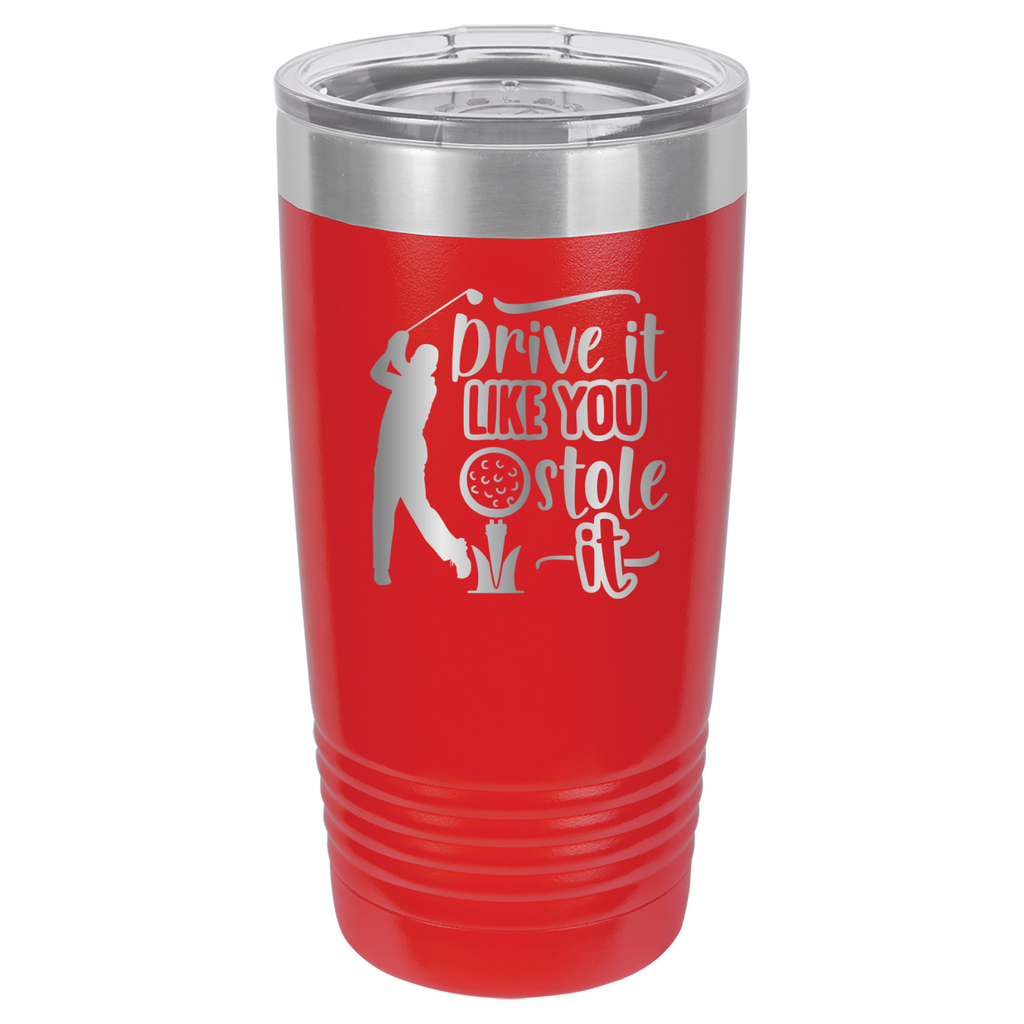Drive It Like You Stole It (Male) - 20oz Polar Camel Tumbler - Golf image 14
