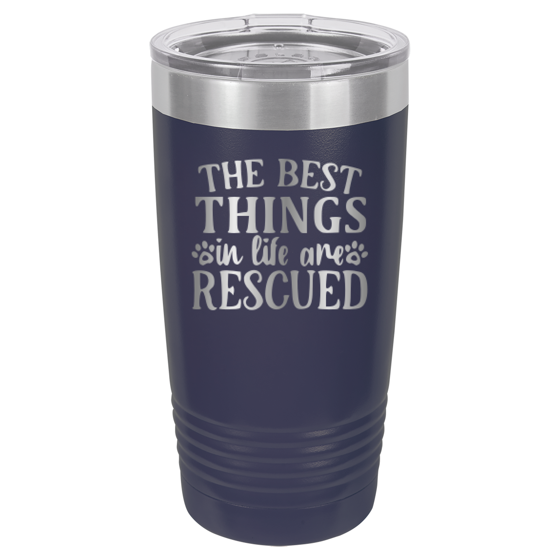 The Best Things In Life Are Rescued - 20oz Polar Camel Tumbler image 9