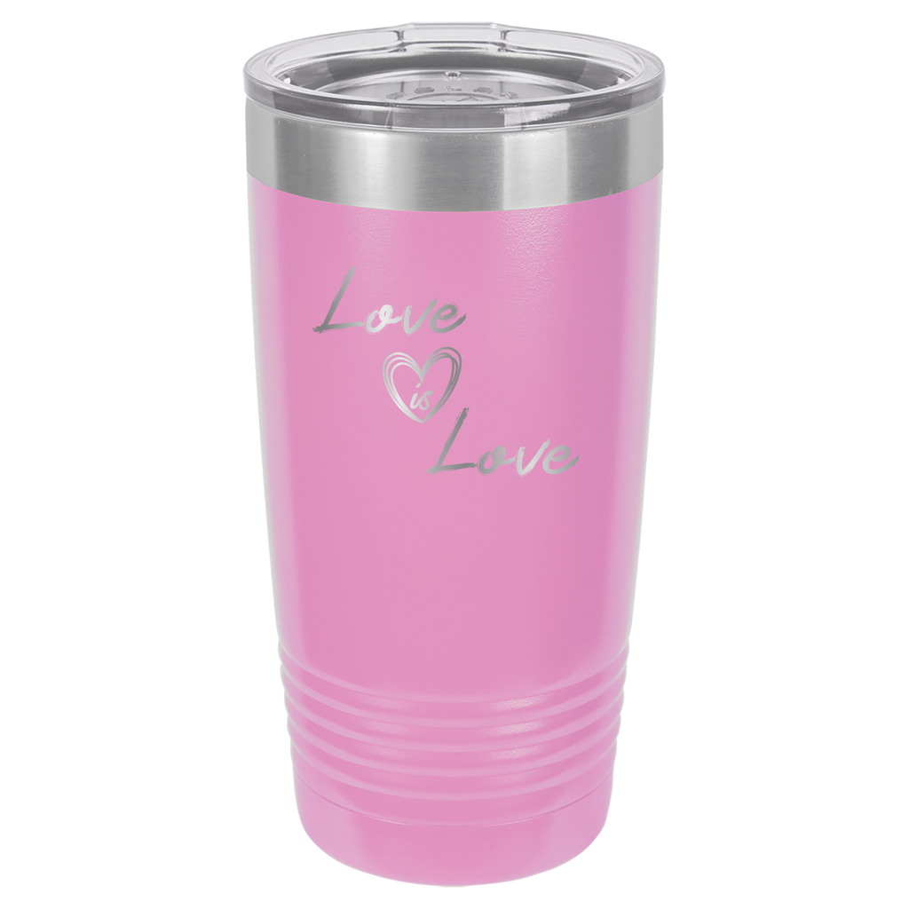 Love is Love - 20oz Polar Camel Tumbler - Pride - Light Purple image