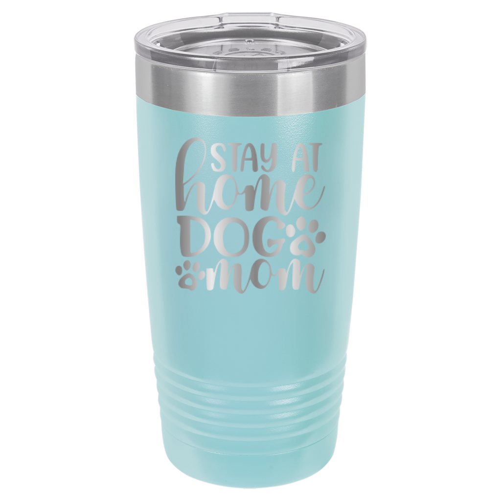 Stay At Home Dog Mom - 20oz Polar Camel Tumbler - Light Blue image
