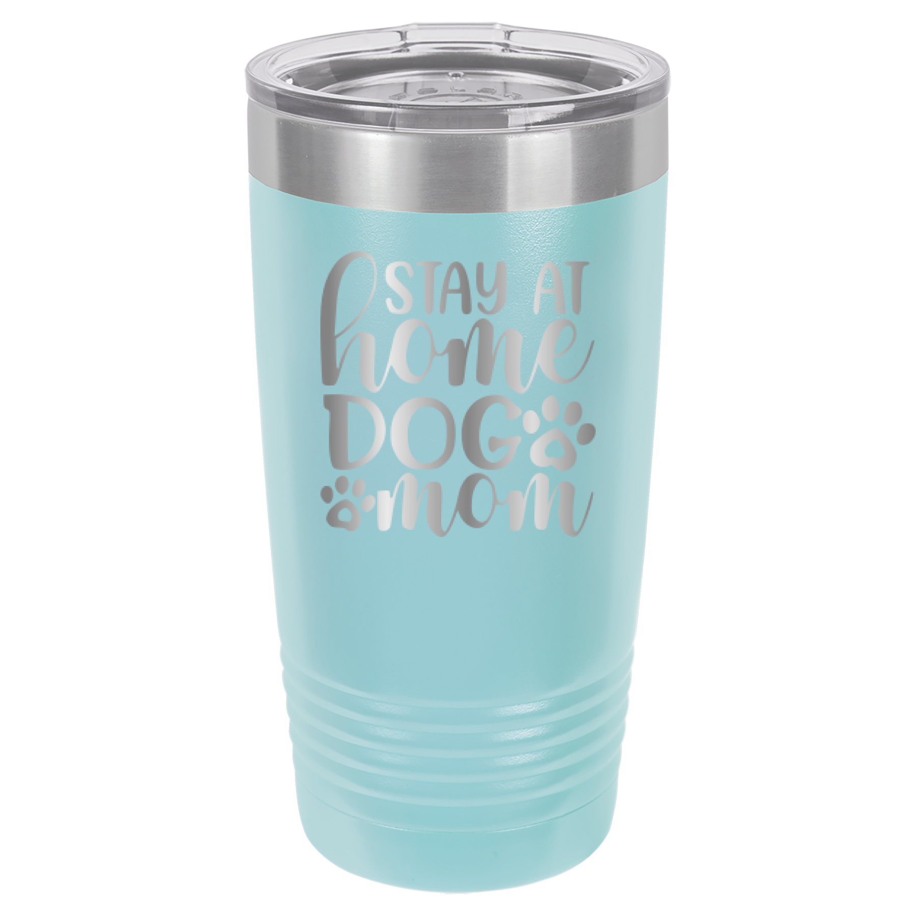 Stay At Home Dog Mom - 20oz Polar Camel Tumbler - Light Blue image