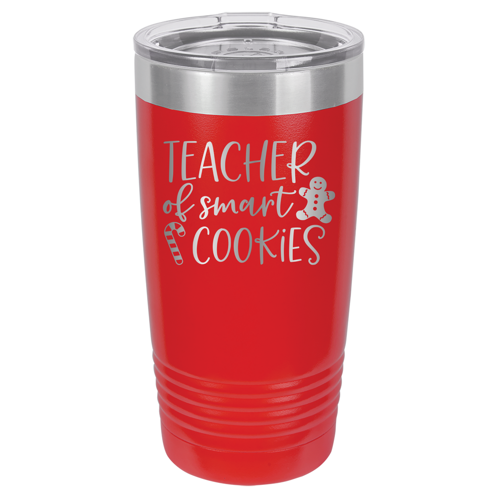 Teacher Of Smart Cookies - 20oz Polar Camel Tumbler - Red image