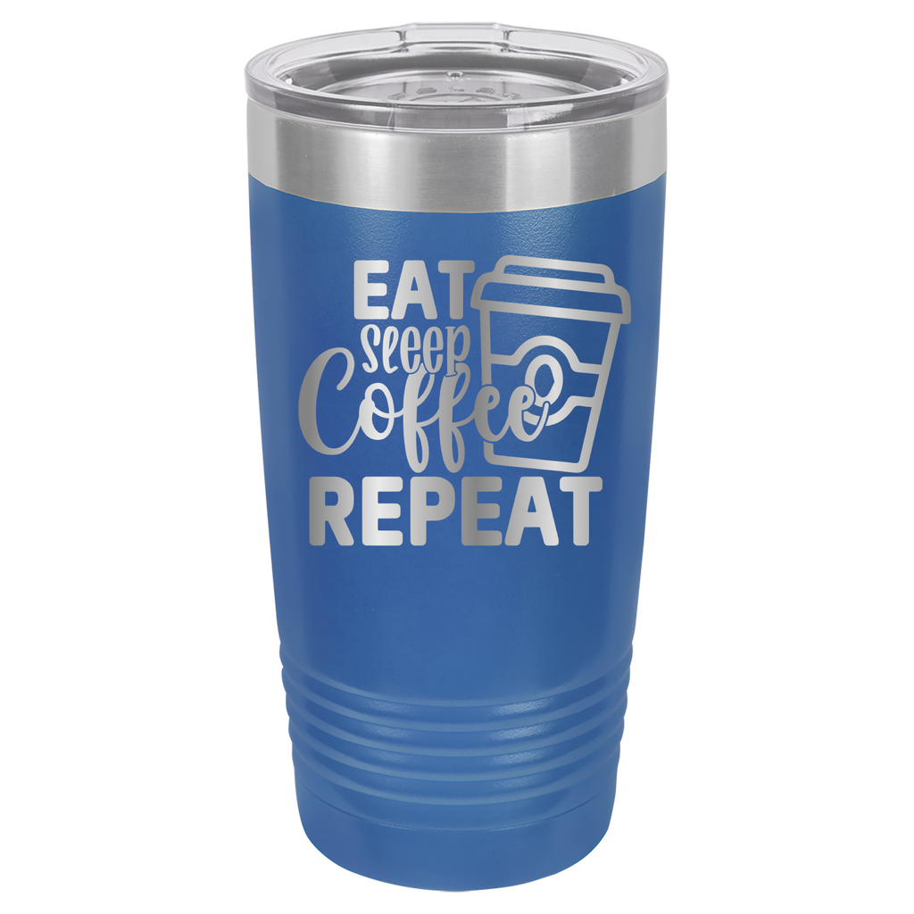 Eat, Sleep, Coffee, Repeat - 20oz Polar Camel Tumbler - For Coffee Lovers! image 16