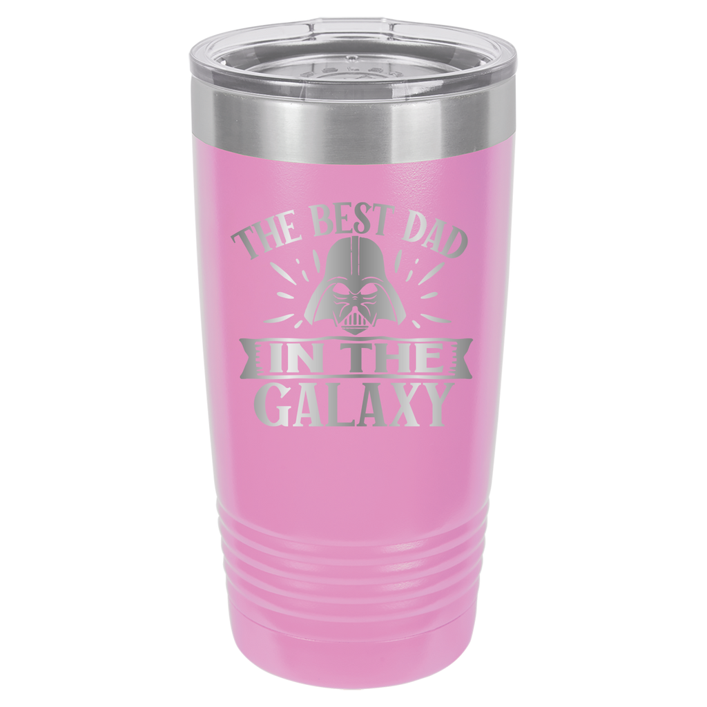 The Best Dad In The Galaxy - 20oz Polar Camel Tumbler - Light Purple image