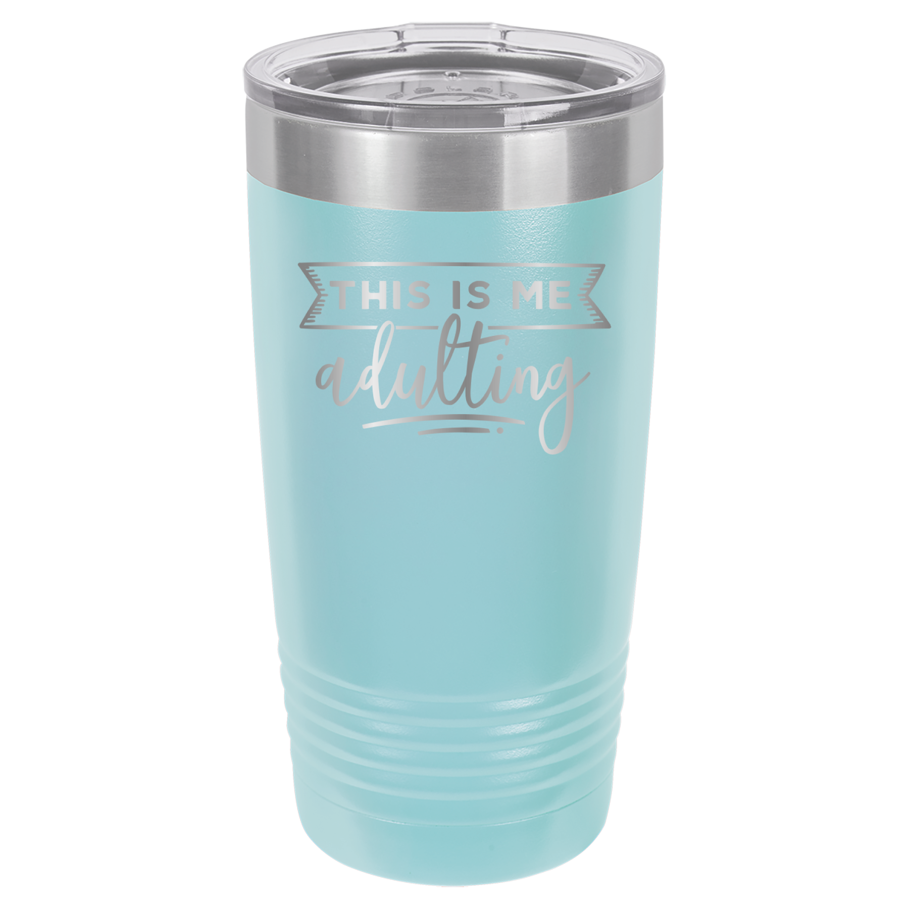 This Is Me Adulting - 20oz Polar Camel Tumbler - Light Blue image