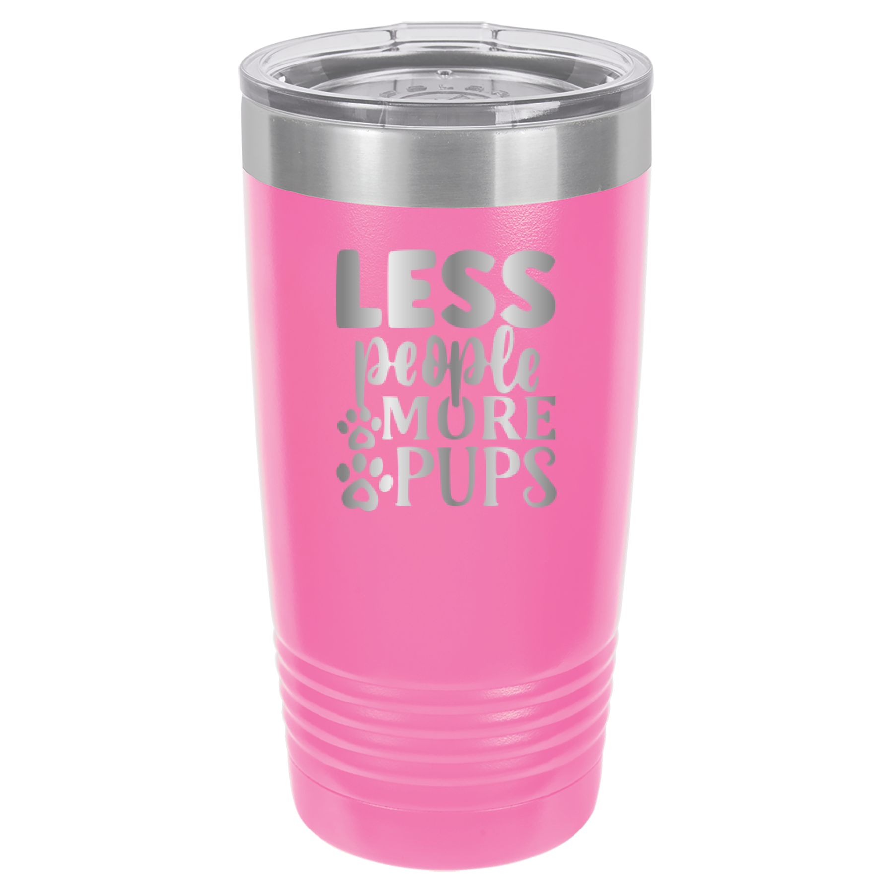 Less People More Pups - 20oz Polar Camel Tumbler image 6