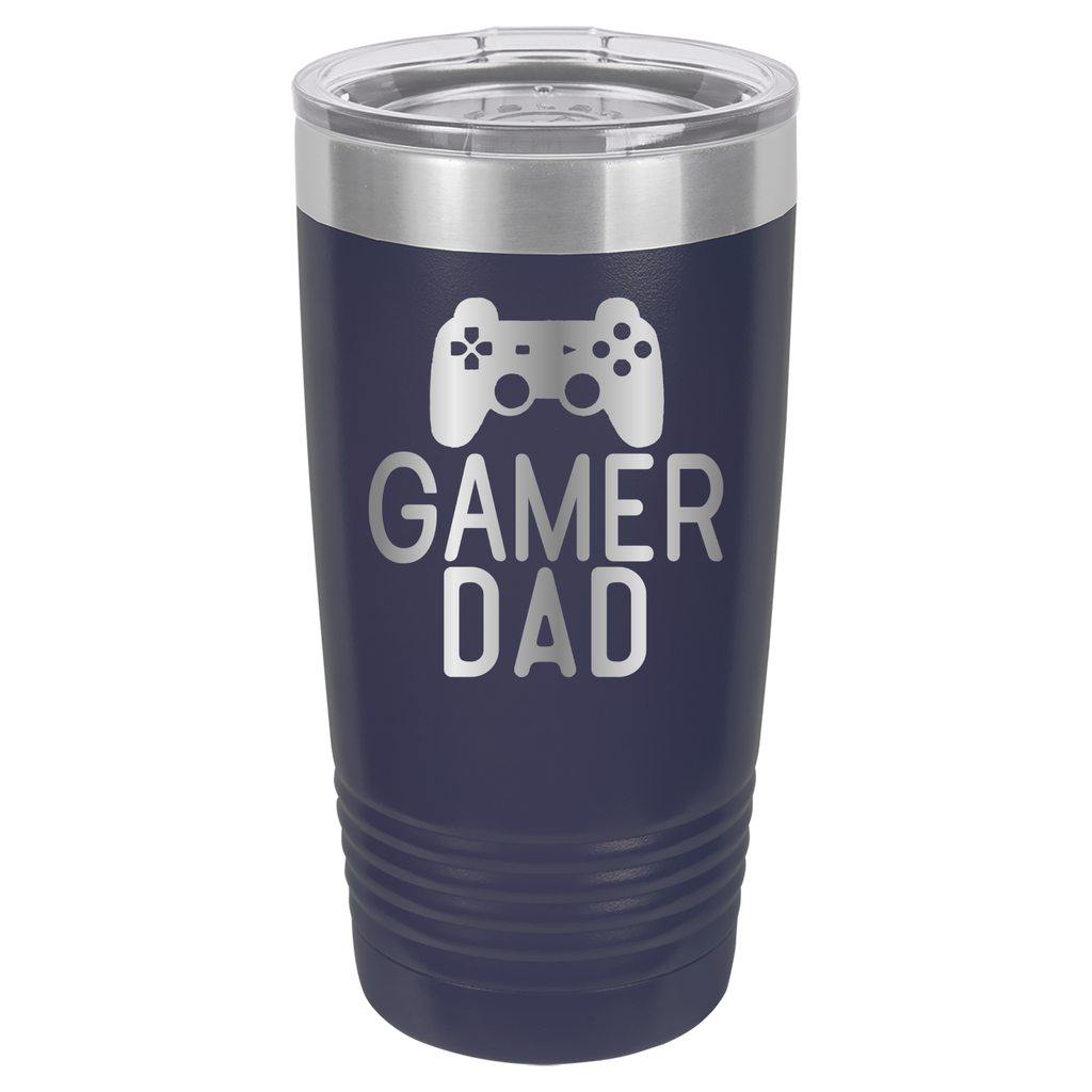 Gamer Dad - 20oz Polar Camel Tumbler - Navy image