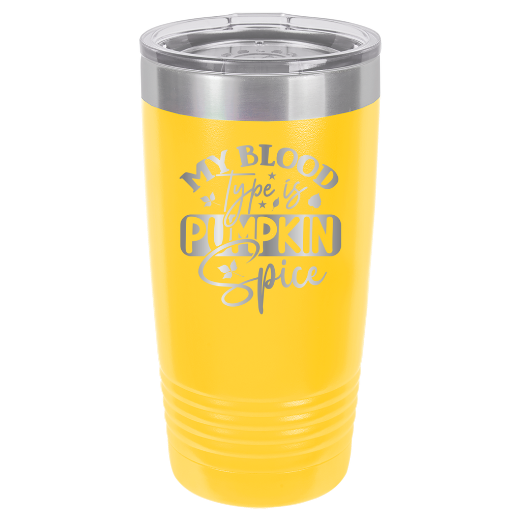 My Blood Type Is Pumpkin Spice - 20oz Polar Camel Tumbler image 17