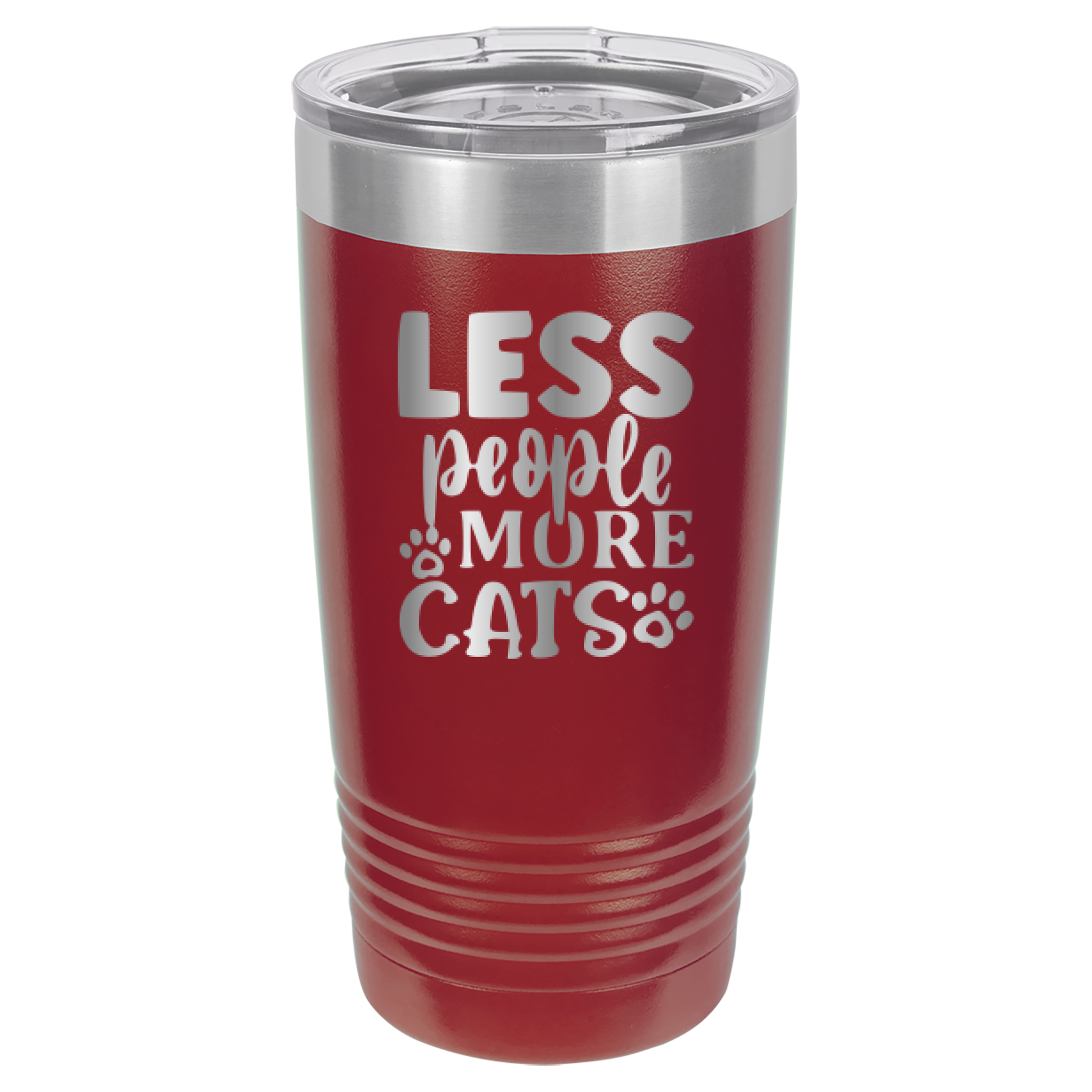 Less People More Cats - 20oz Polar Camel Tumbler image 10