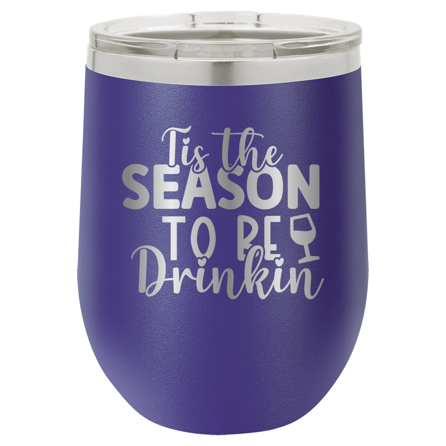 Tis The Season To Be Drinkin' - 12oz Polar Camel Wine Tumbler image 9