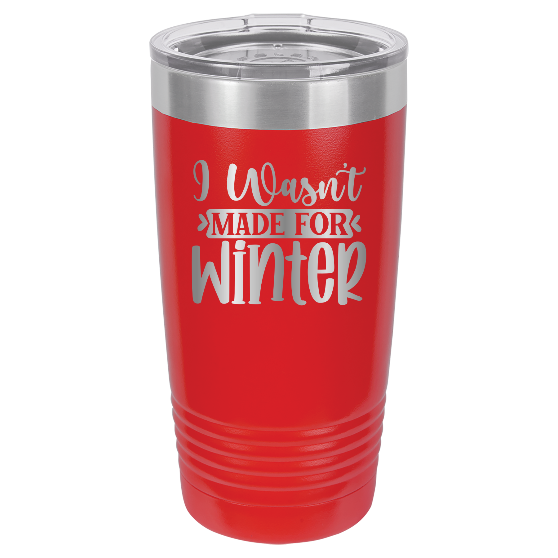 I Wasn't Made For Winter - 20oz Polar Camel Tumbler - Red image
