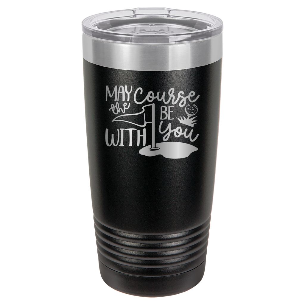 May The Course Be With You - Golf - 20oz Polar Camel Tumbler image 1