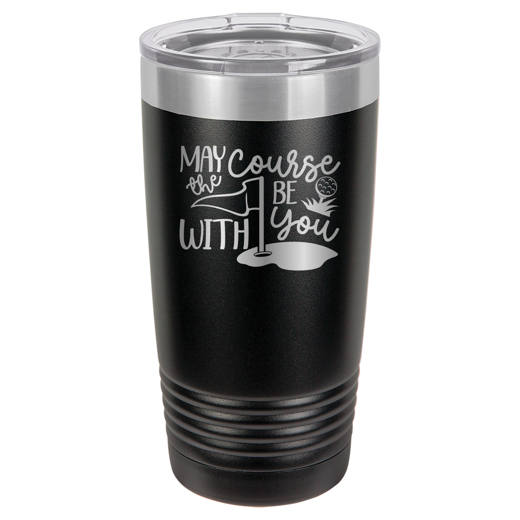 May The Course Be With You - Golf - 20oz Polar Camel Tumbler image 1