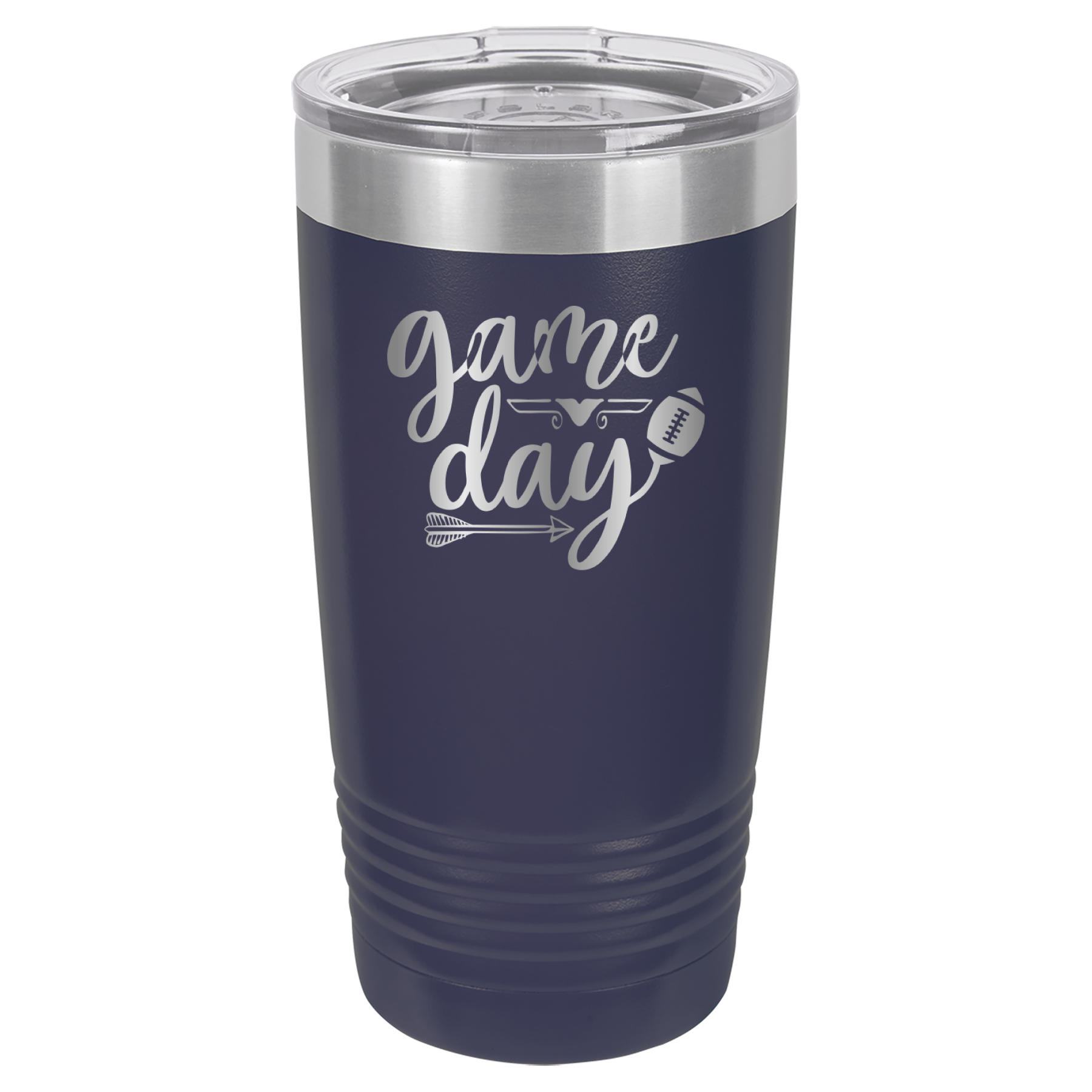 Game Day - Football - 20oz Polar Camel Tumbler - Navy image