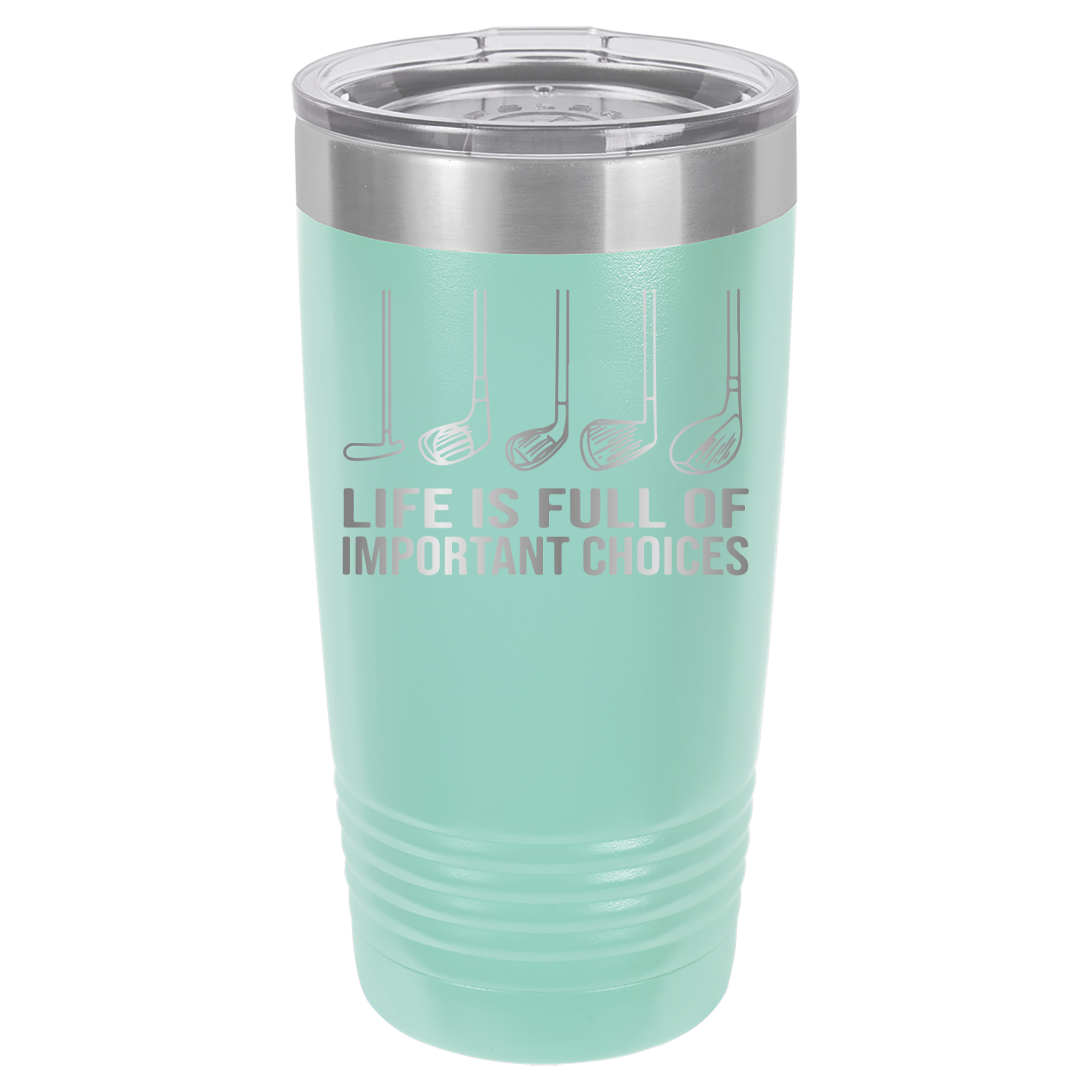 Life Is Full of Important Choices - Golf - 20oz Polar Camel Tumbler image 4