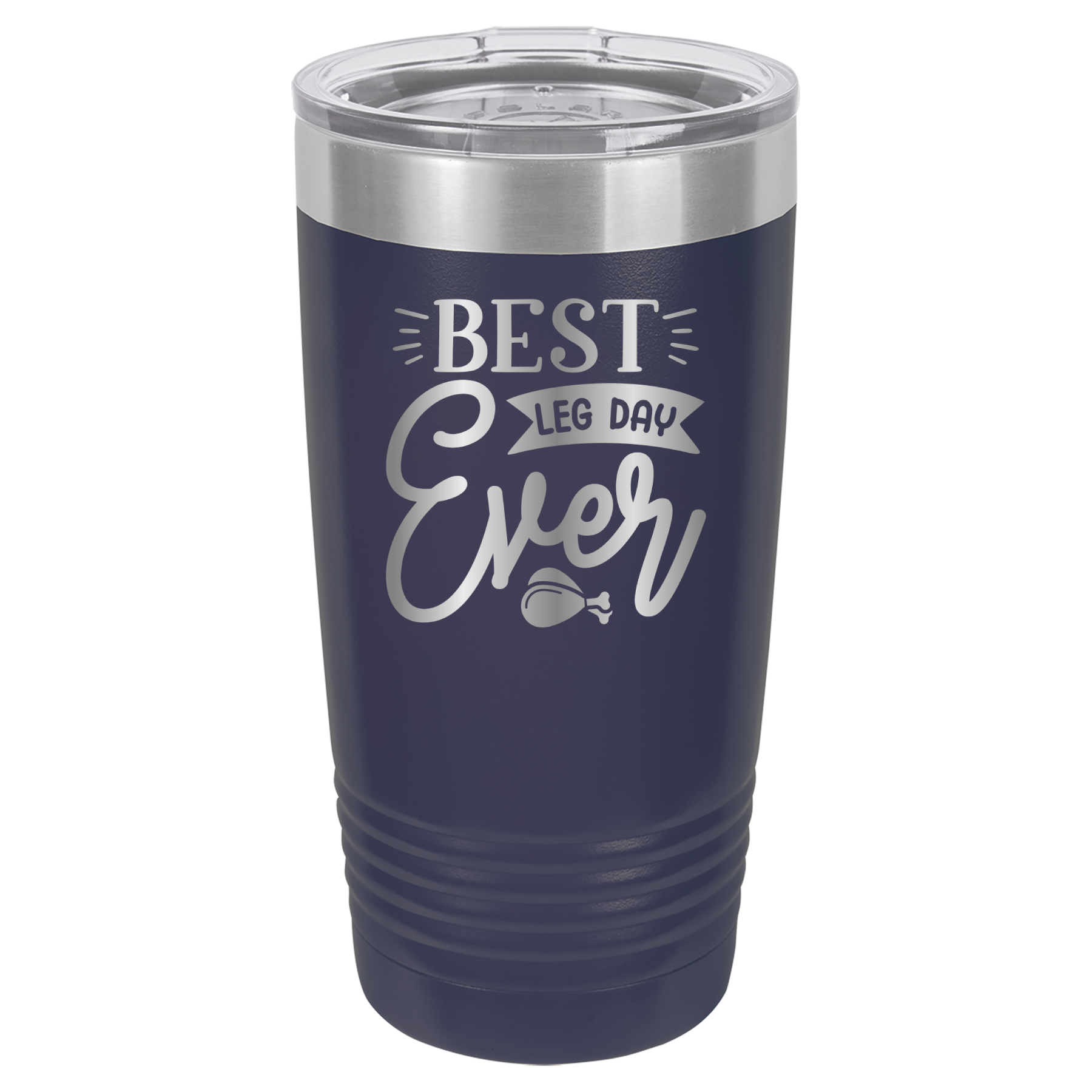 Best Leg Day Ever - 20oz Polar Camel Tumbler - Navy image
