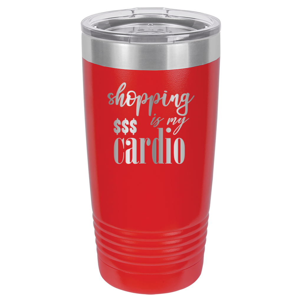 Shopping Is My Cardio - 20oz Polar Camel Tumbler image 14