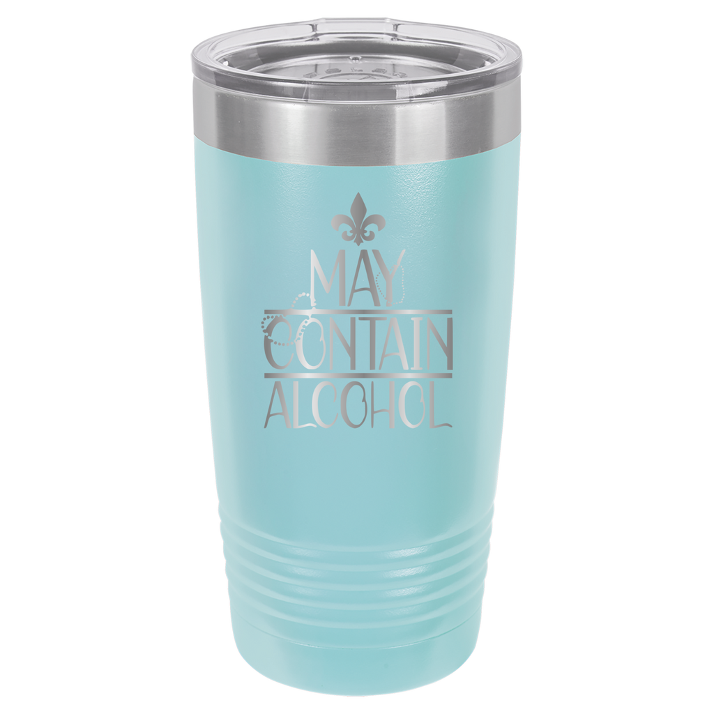 May Contain Alcohol - Mardi Gras, New Orleans, NOLA - 20oz Polar Camel Tumbler image 12