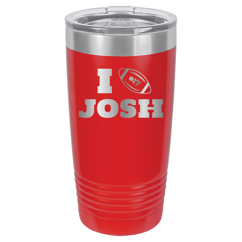 I Heart Josh - Josh Allen - 20oz Polar Camel Tumbler Buffalo Bills image 1