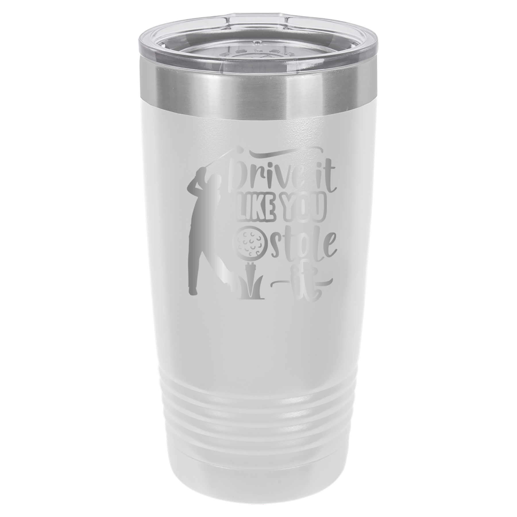 Drive It Like You Stole It (Male) - 20oz Polar Camel Tumbler - Golf - White image
