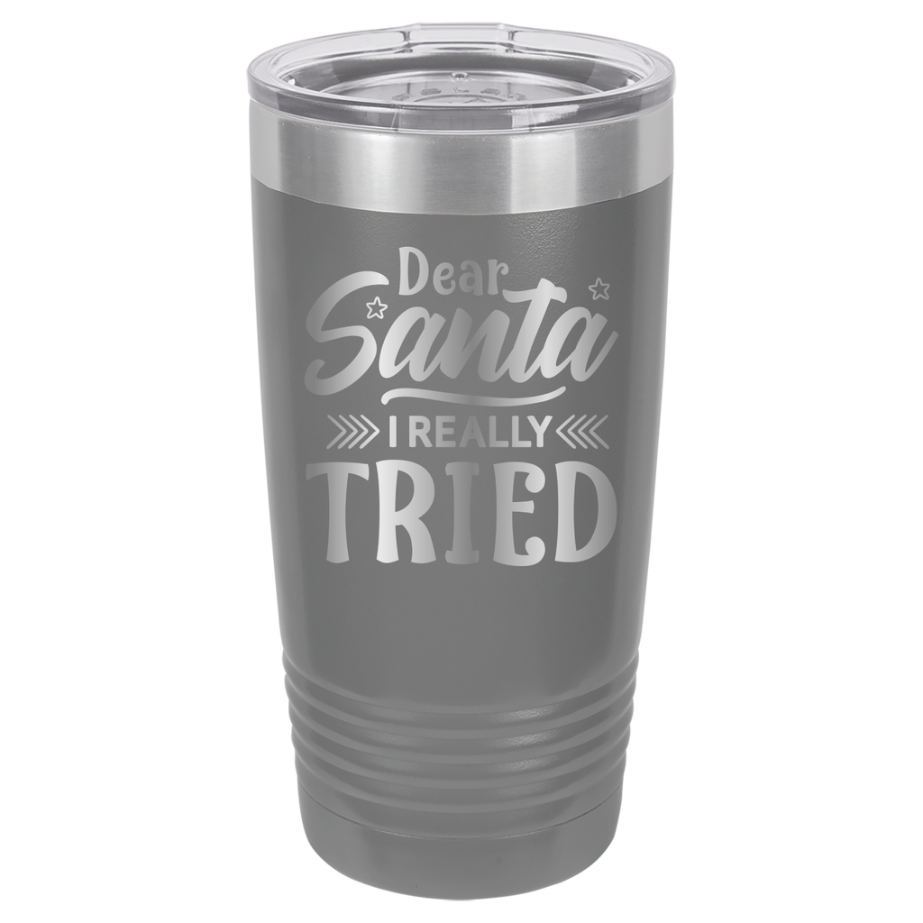 Dear Santa I Really Tried - 20oz Polar Camel Tumbler image 13
