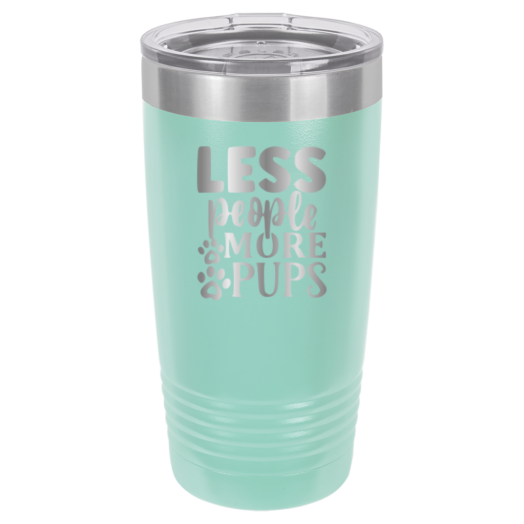 Less People More Pups - 20oz Polar Camel Tumbler image 4