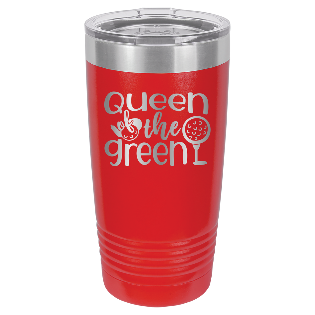 Queen of the Green - Golf - 20oz Polar Camel Tumbler - Red image