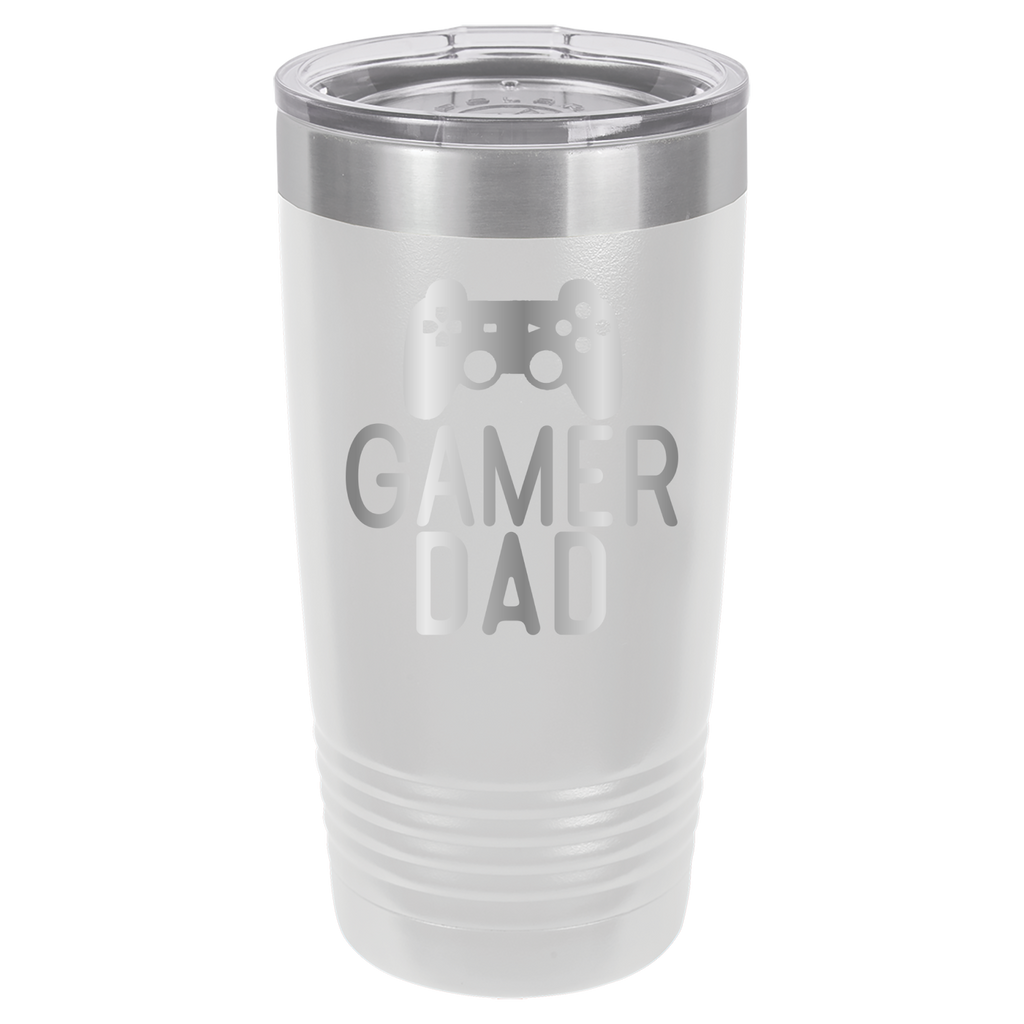 Gamer Dad - 20oz Polar Camel Tumbler - White image