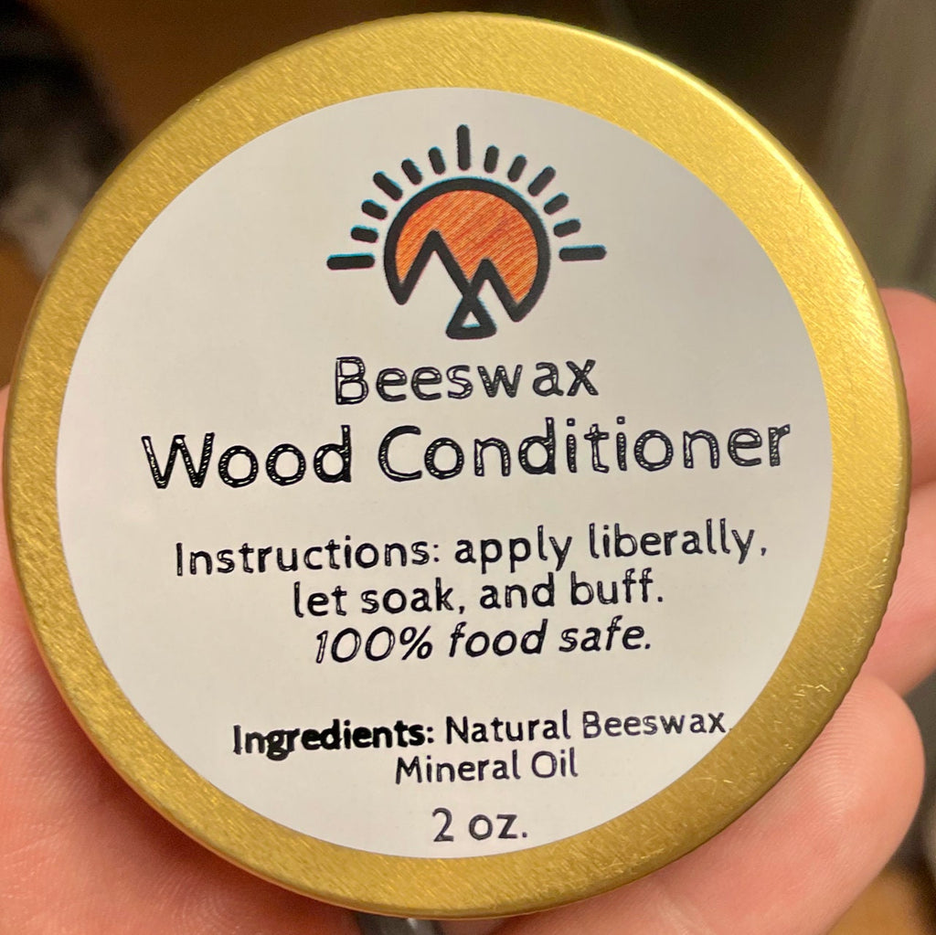 Beeswax Wood Conditioner: Food-Safe Cutting Board Oil (2oz)