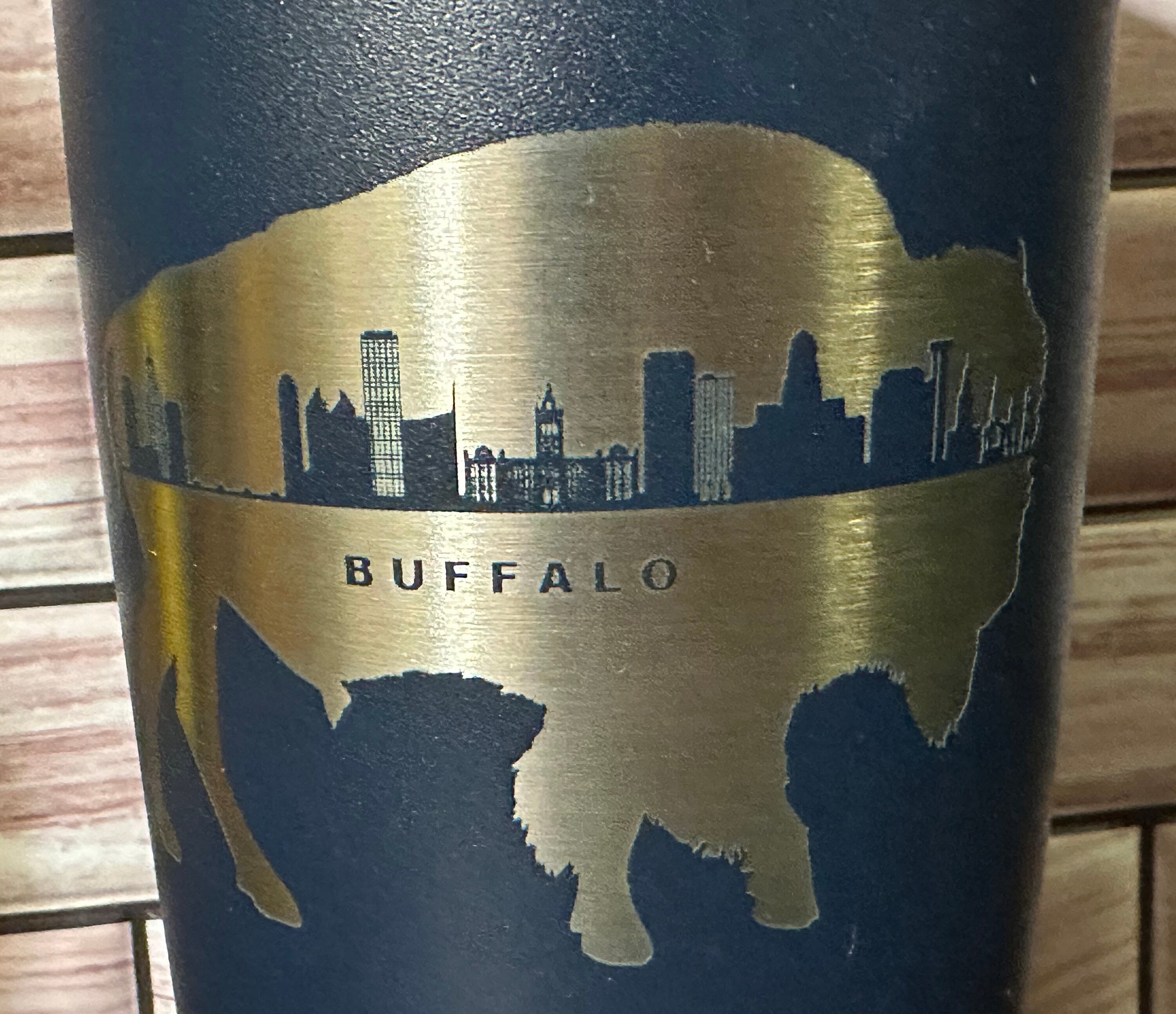 City of Buffalo NY Skyline 20oz Polar Camel Tumbler - Sip with Buffalo Pride!