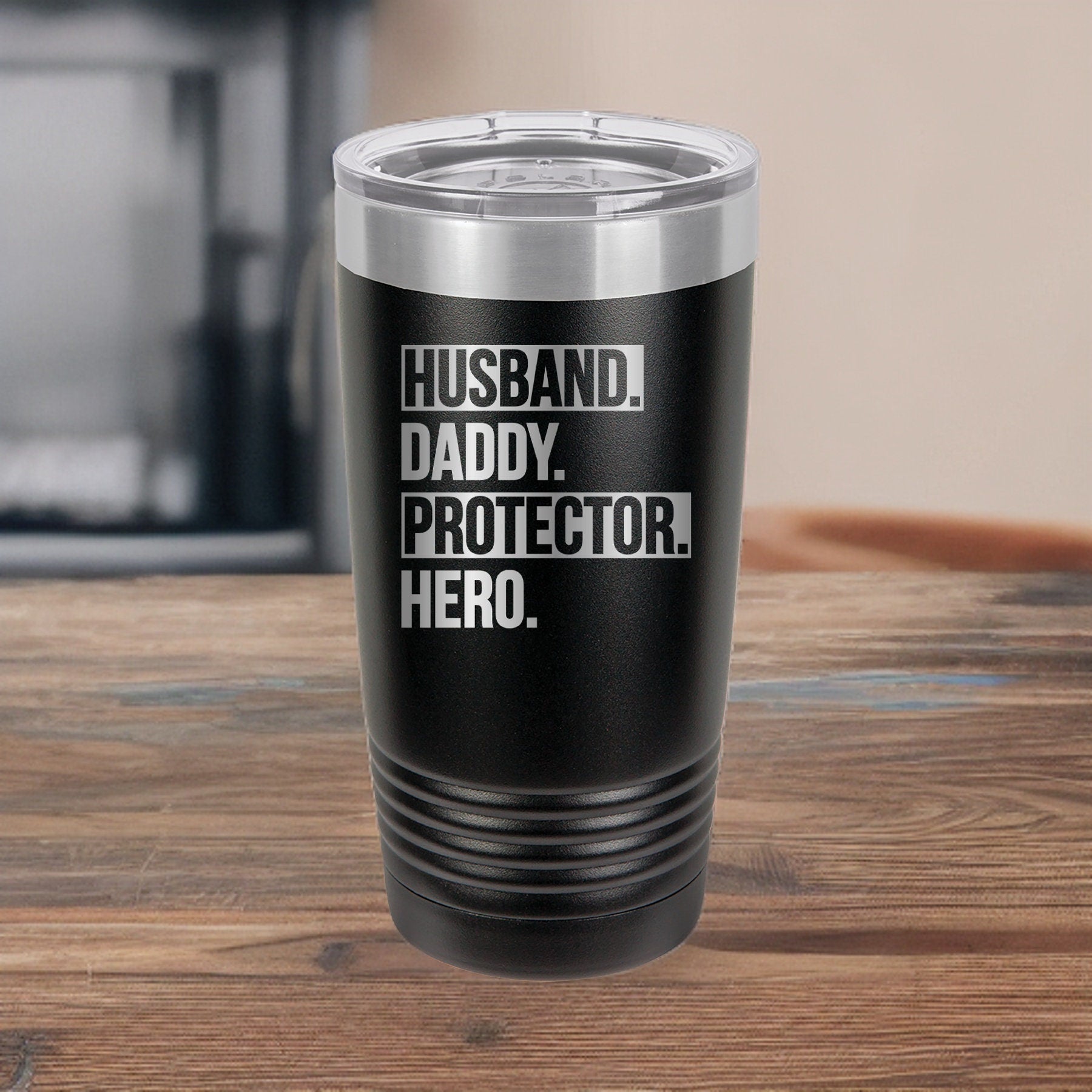 Husband. Daddy. Protector. Hero. - 20oz Polar Camel Tumbler - Celebrate Your Everyday Superhero!